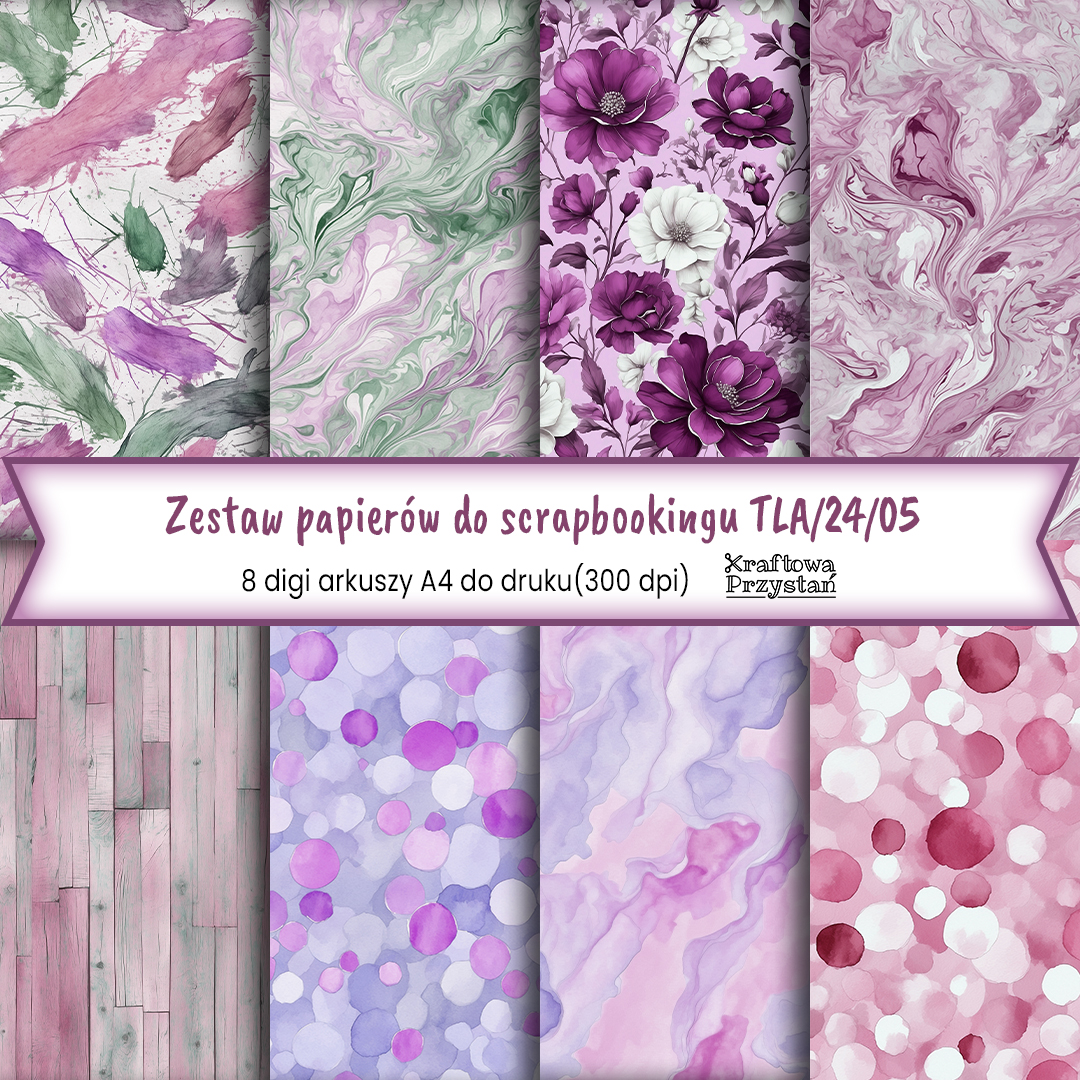 TLA.24.05 - fiolet, szarość, zieleń