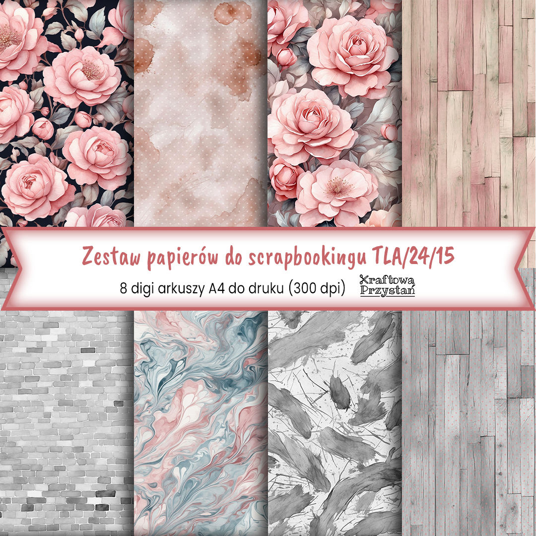 TLA.24.15 - róż, szary i beż