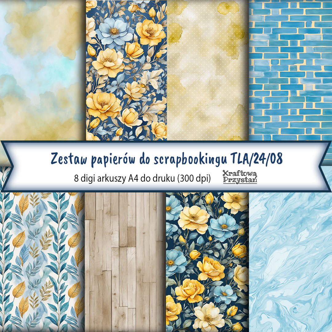 TLA.24.08 - niebieskie i żółte
