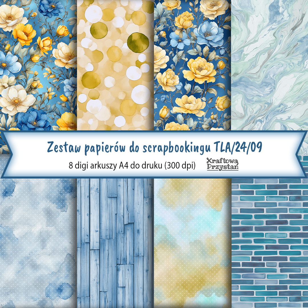 TLA.24.09 - niebieskie i żółte