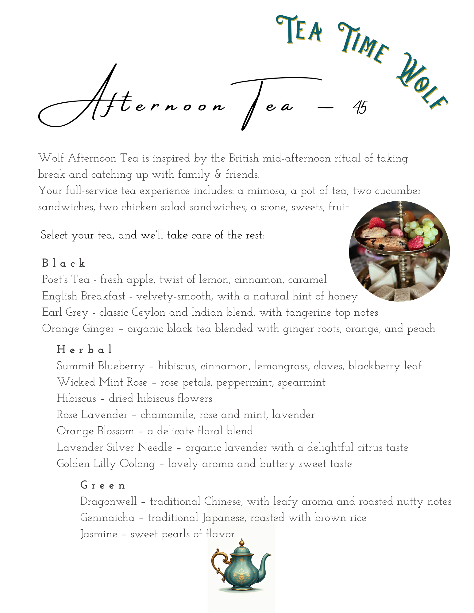 Wolf Afternoon Tea