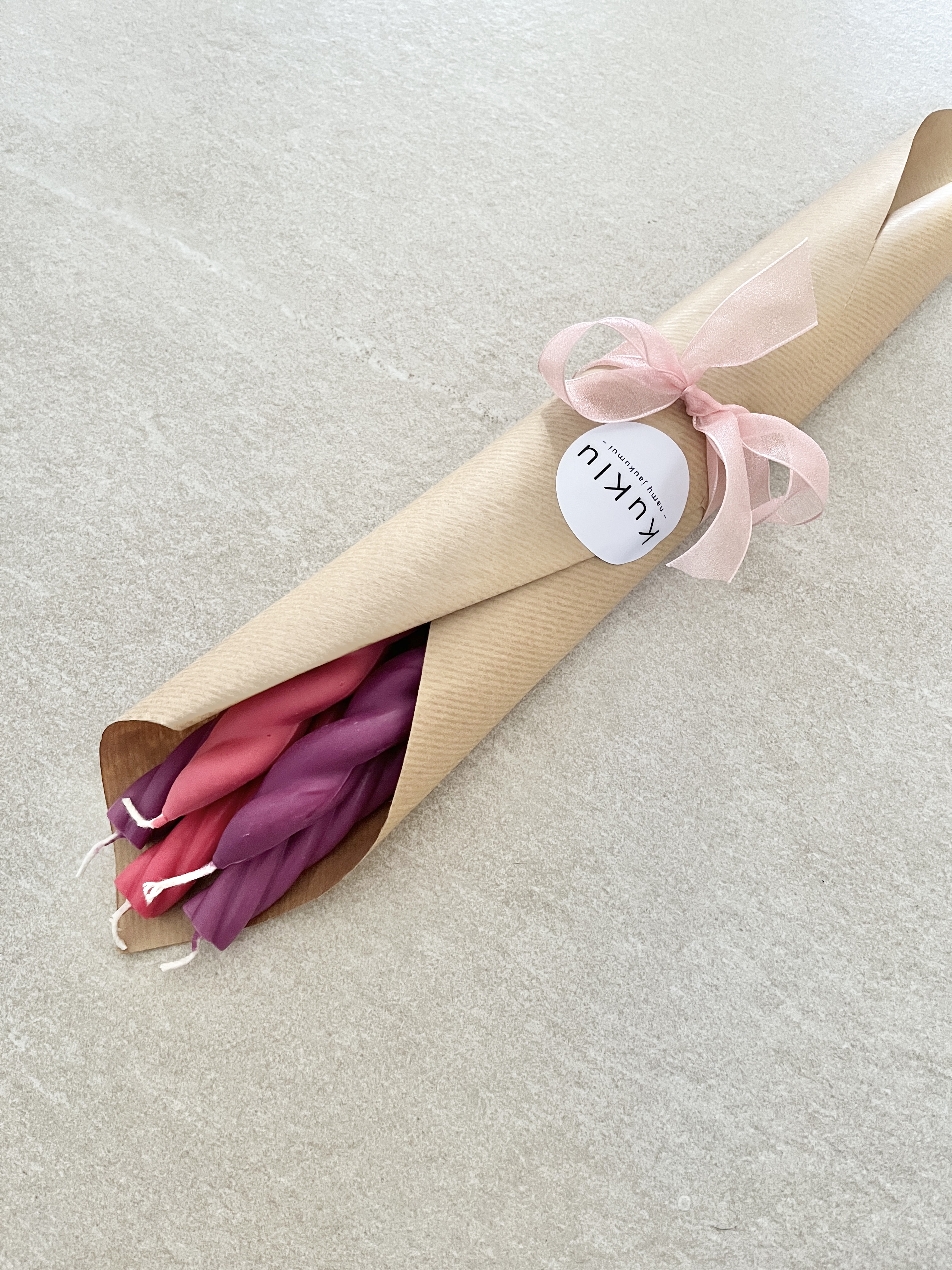 Žvakių puokštė KARŠČIO BANGA