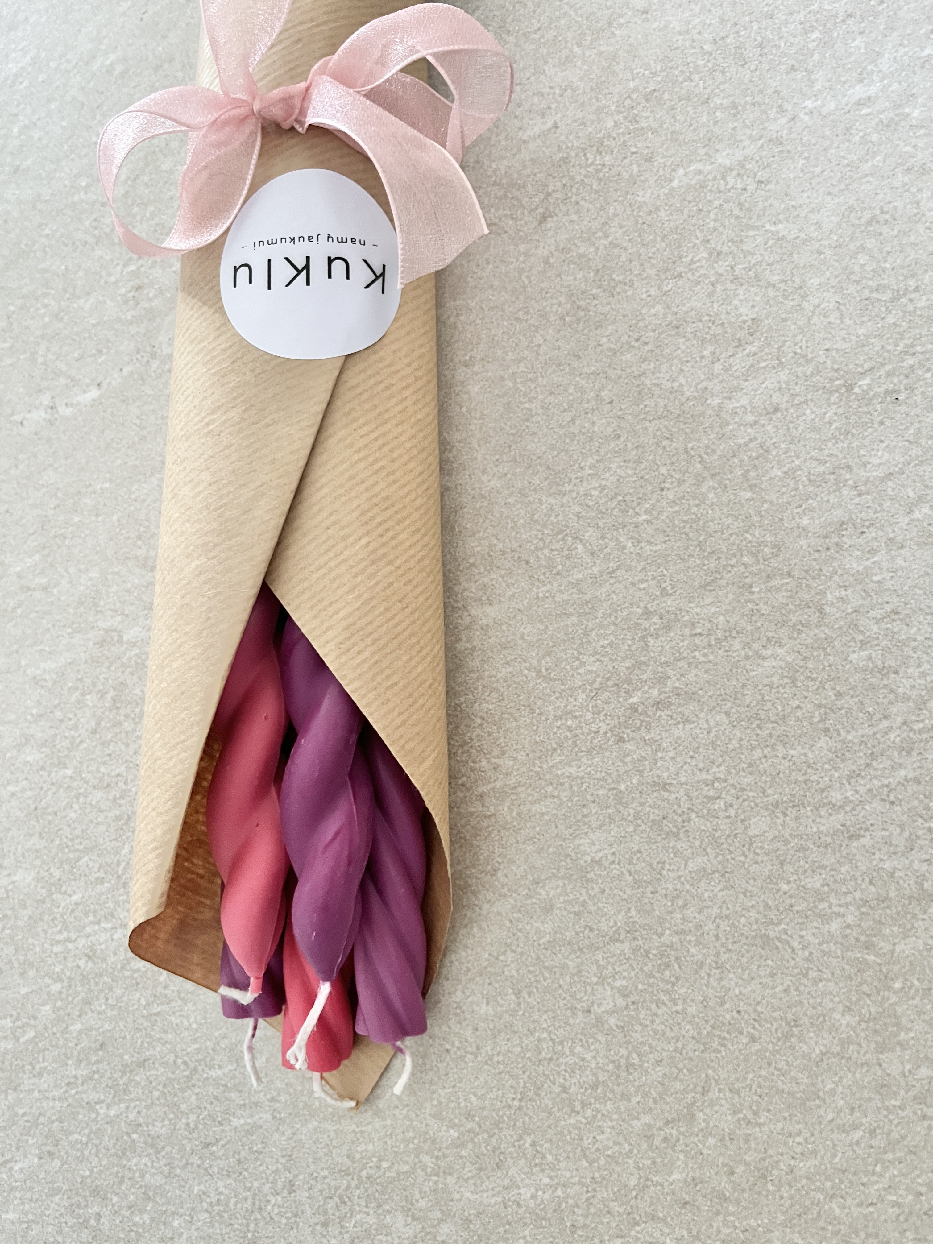 Žvakių puokštė KARŠČIO BANGA