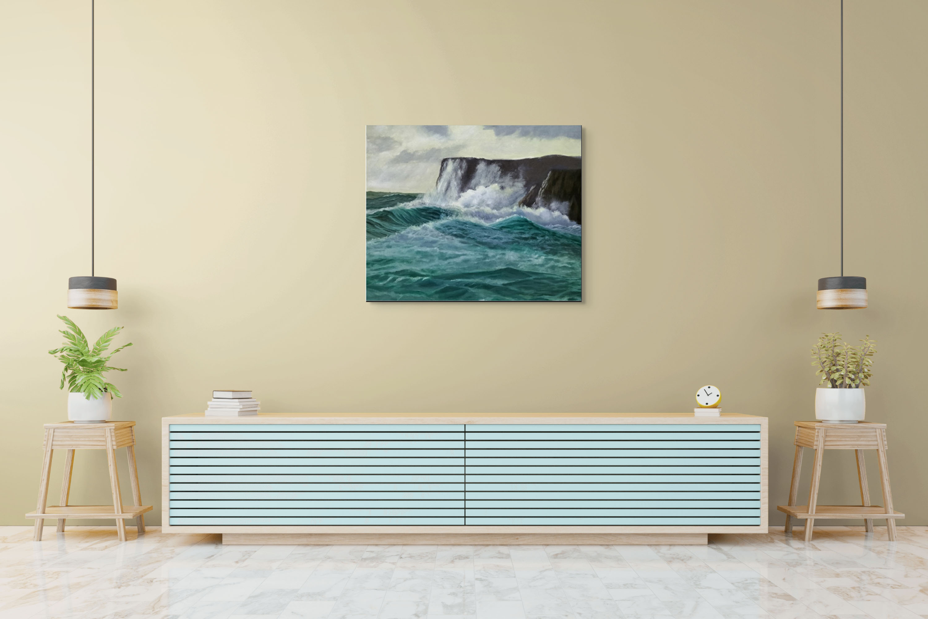 The Battle of Land and Sea - Canvas Print