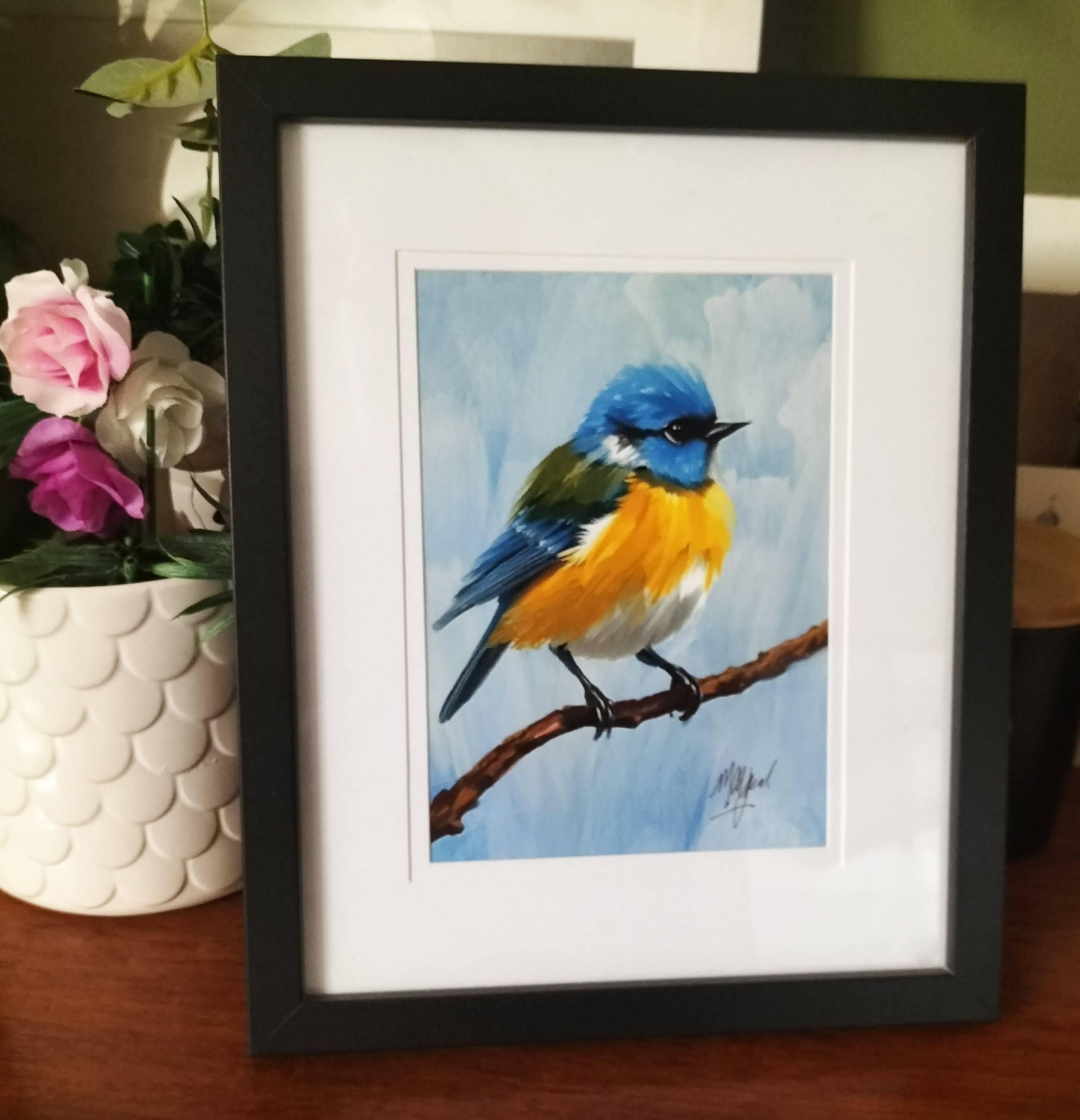 Bluebird on a Twig