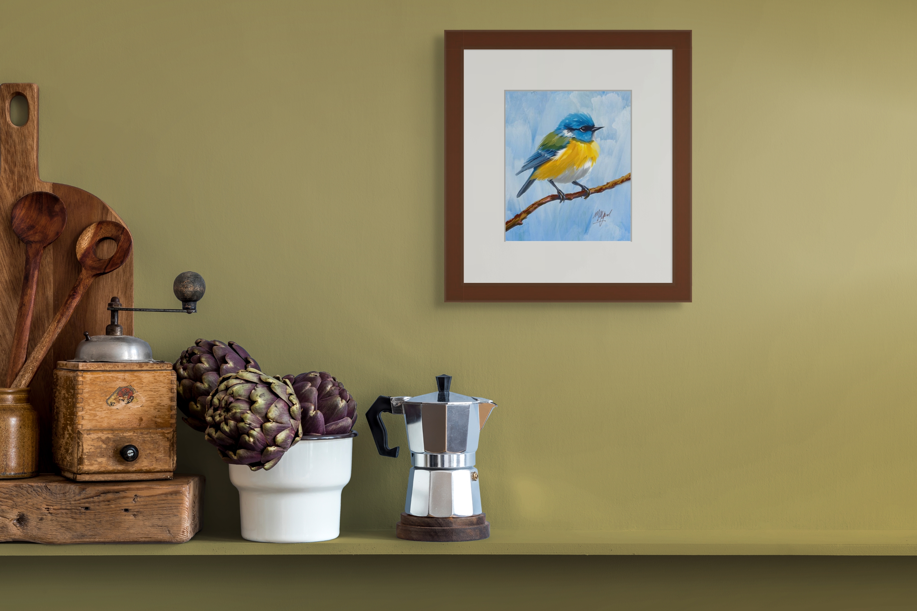 Bluebird on a Twig