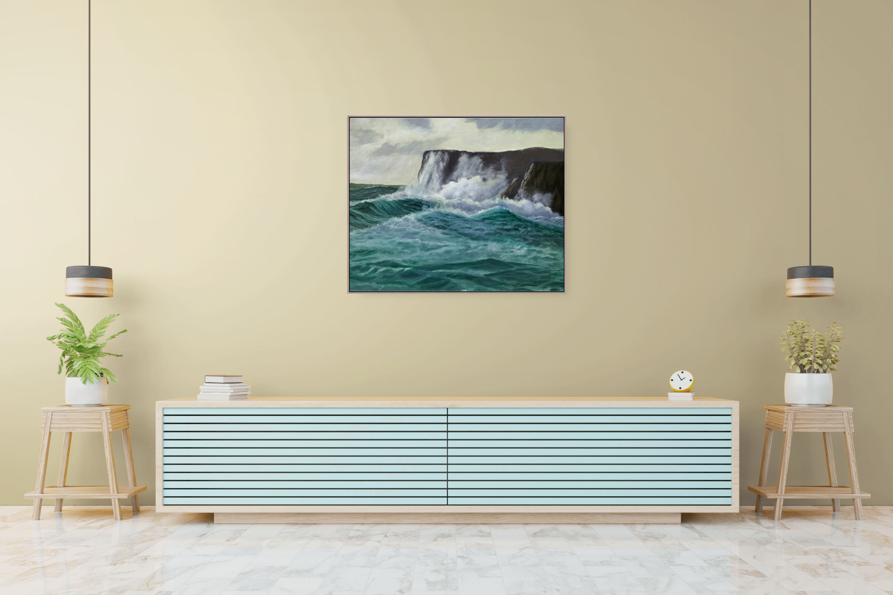 The Battle of Land and Sea - Canvas Print