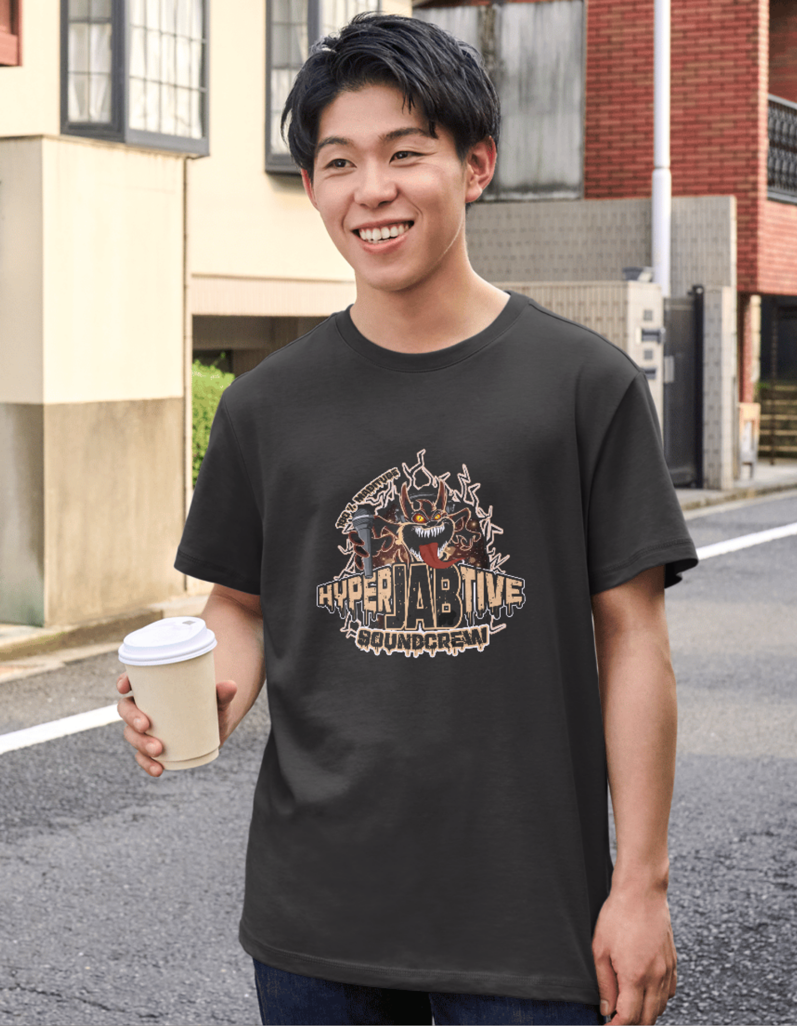 T-Shirt "hyperJABtive" Black