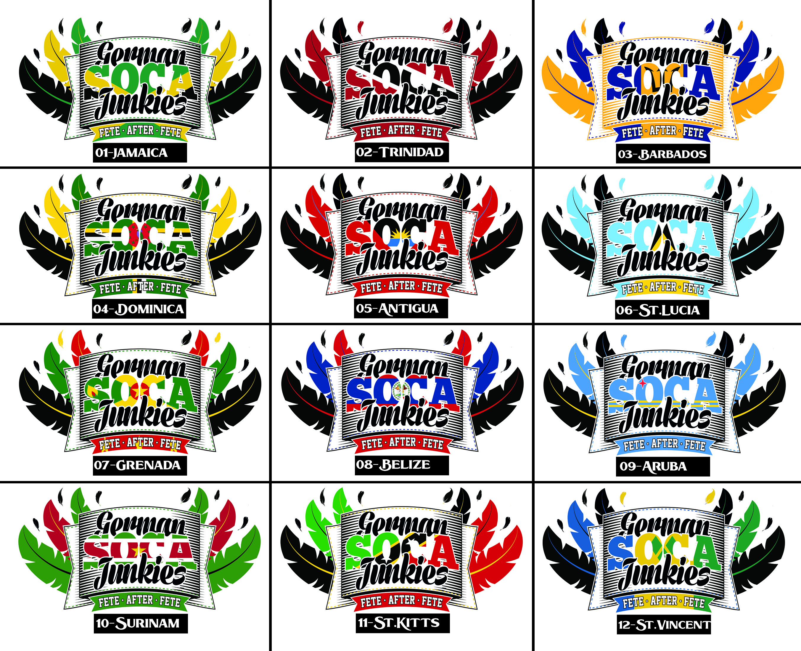 T-Shirt "Soca Junkies Island Edition" White