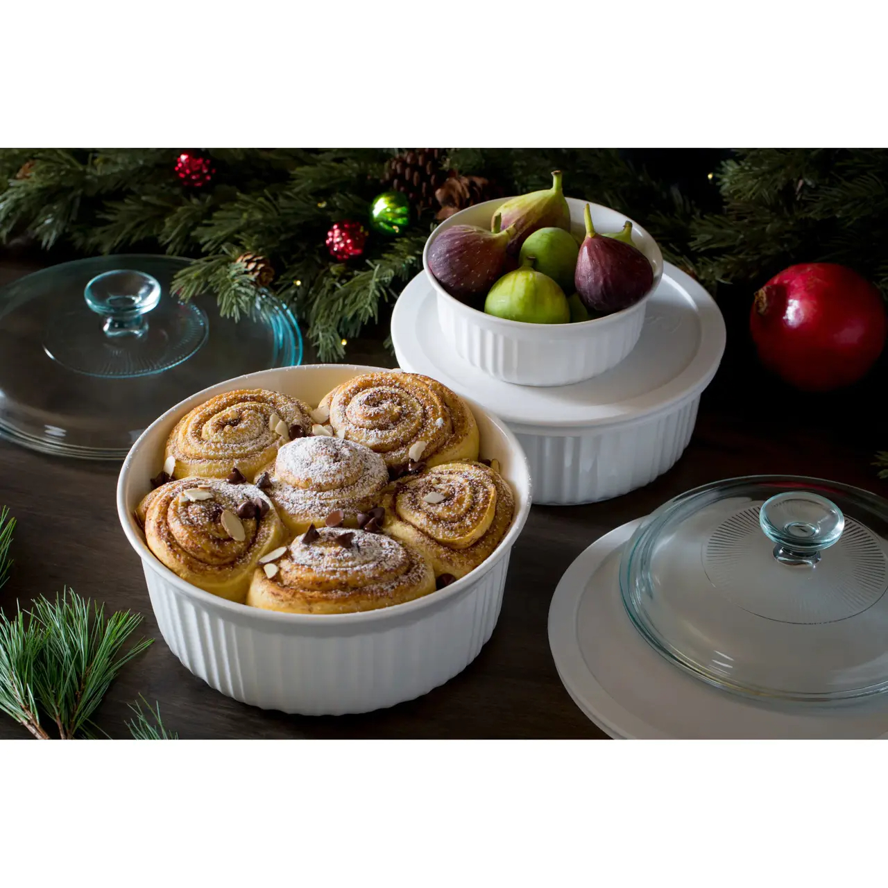 French White 6-piece Bakeware Set