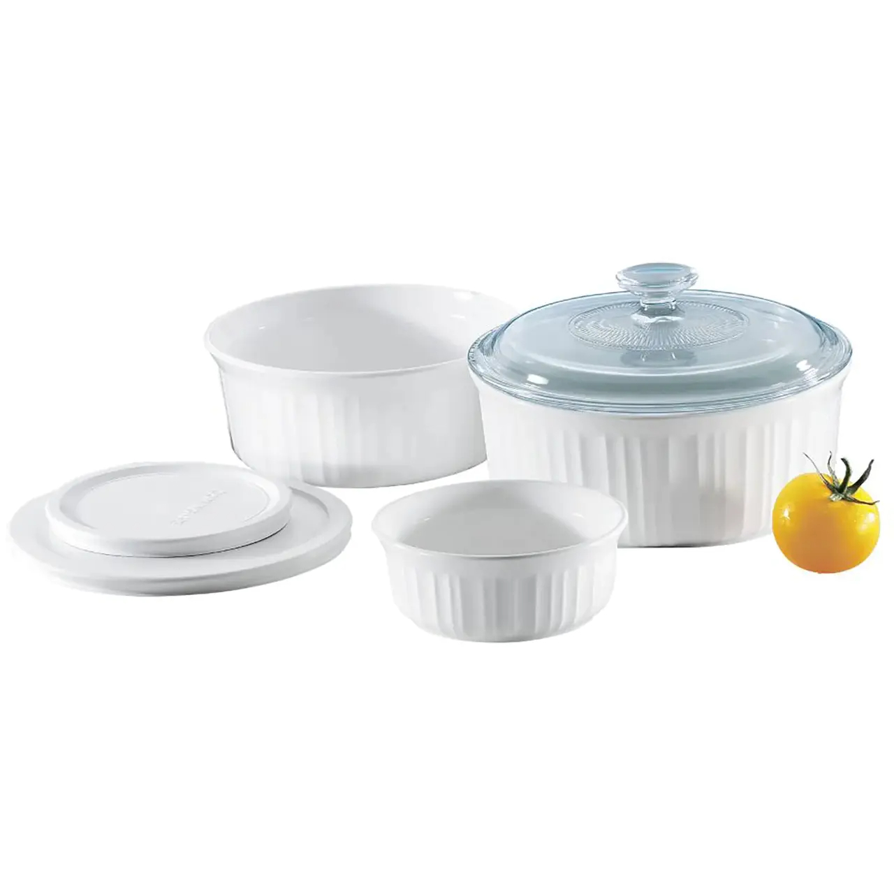 French White 6-piece Bakeware Set