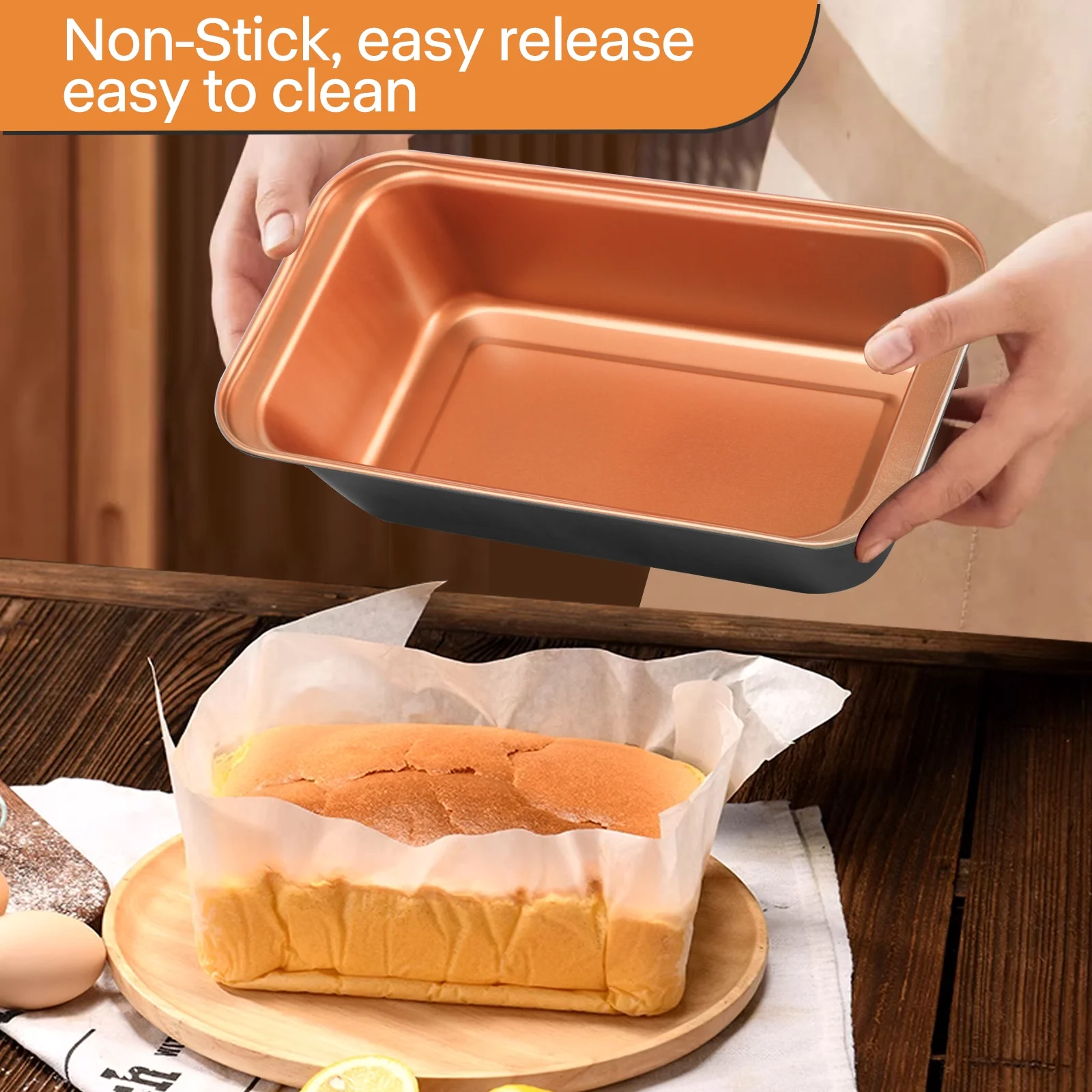 Baking Pan Set, Steel Nonstick Bakeware Set, Baking Pan for Oven 6-Piece