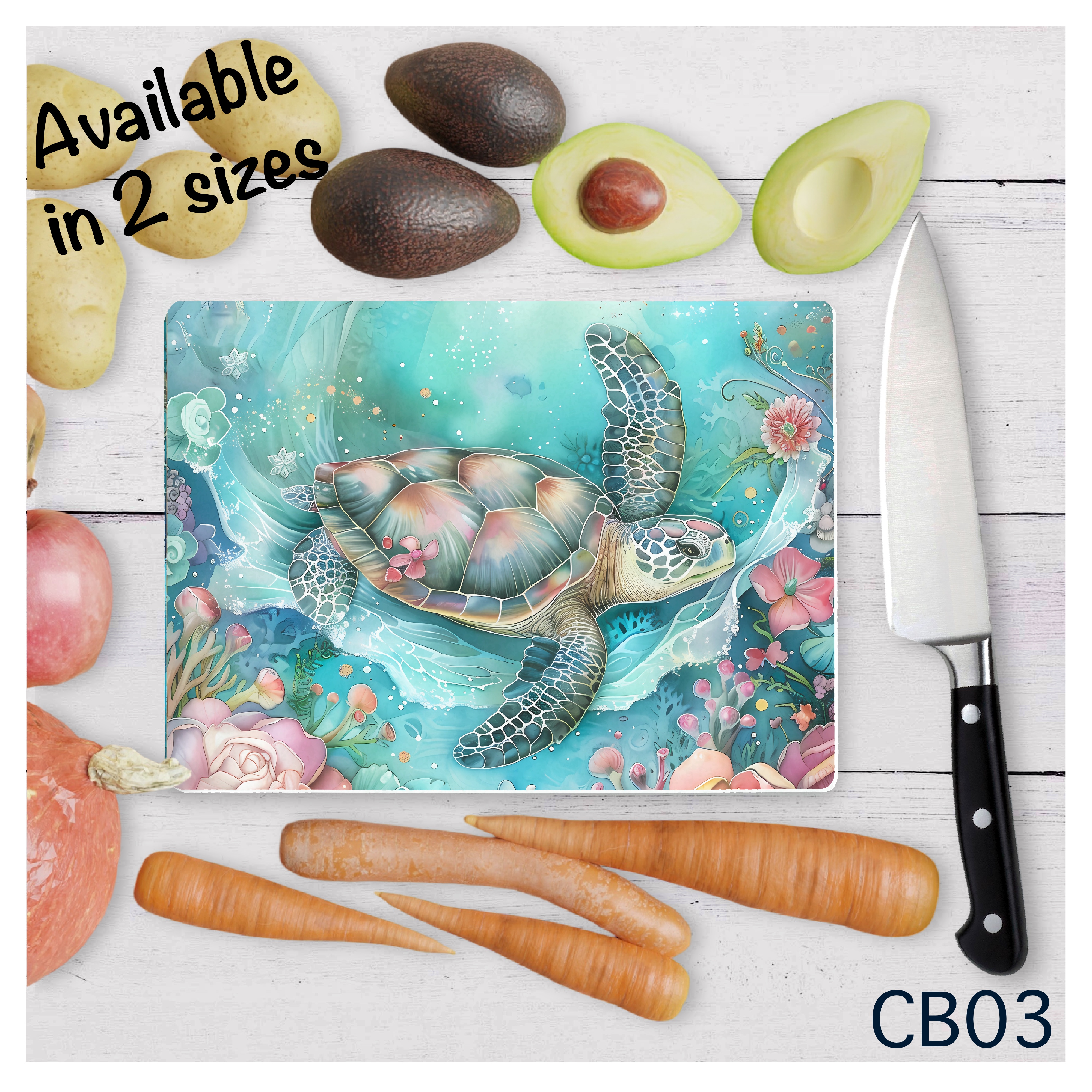 Sea Turtle Cutting Board