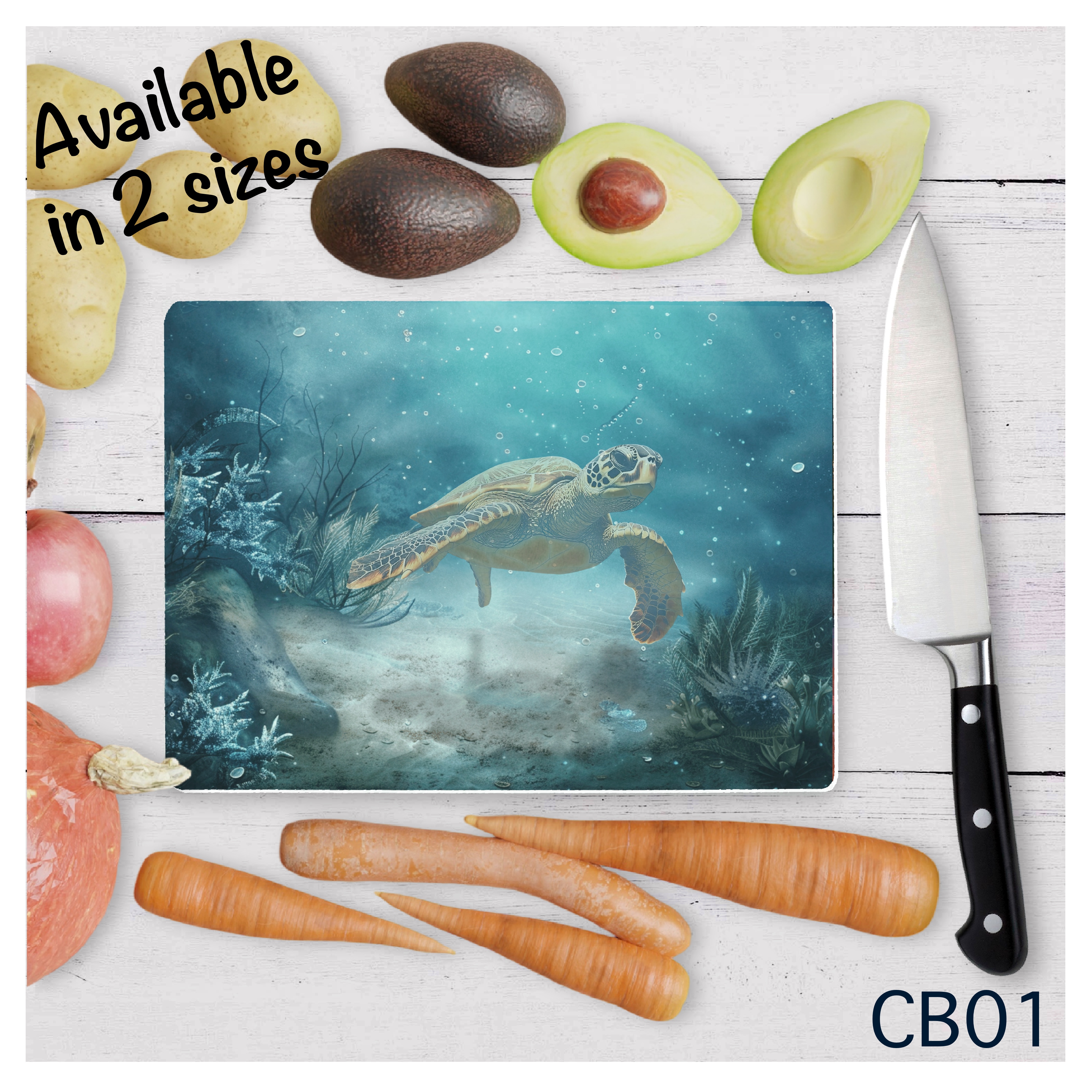 Sea Turtle Cutting Board