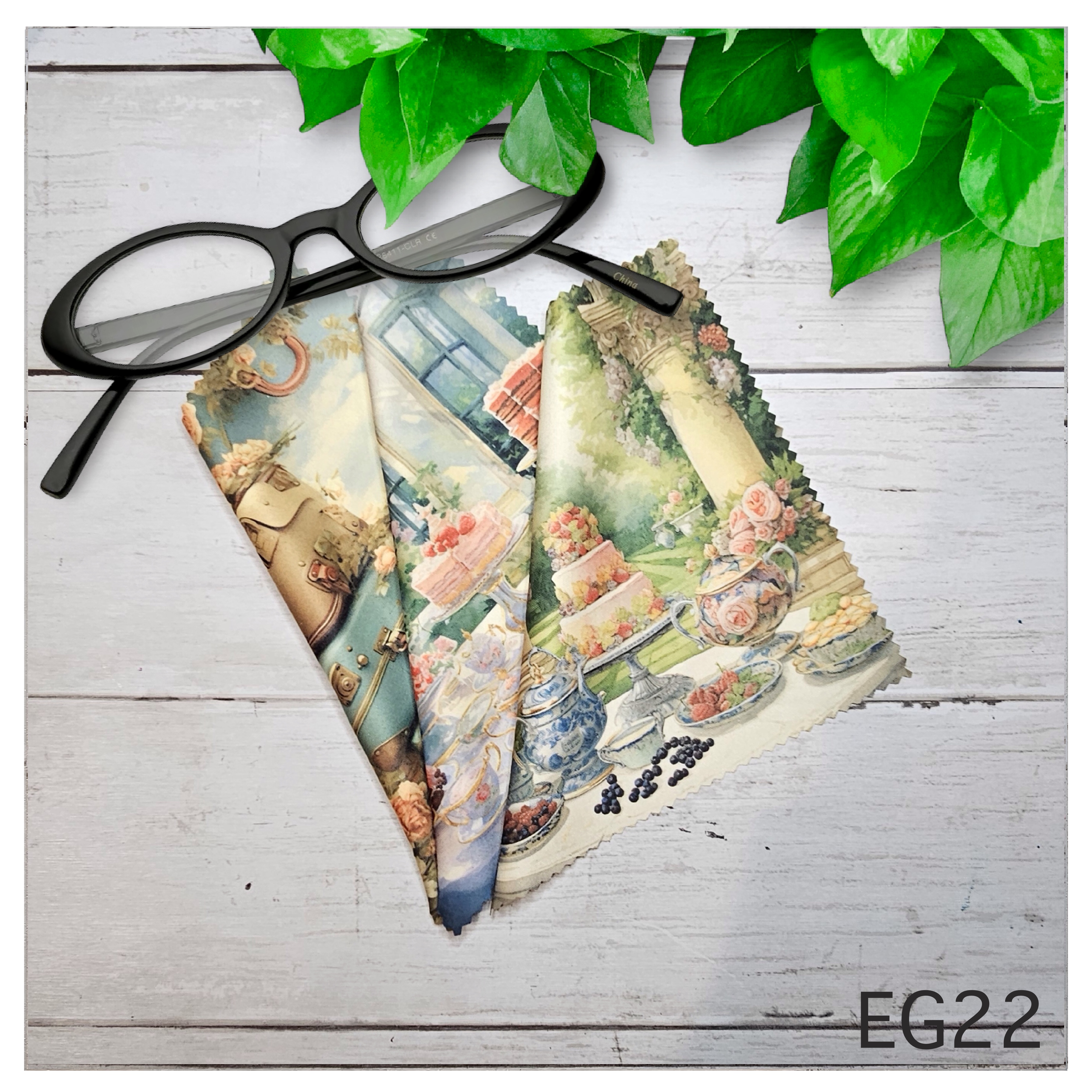 Tea Time and Travel Themed Lens Cloths