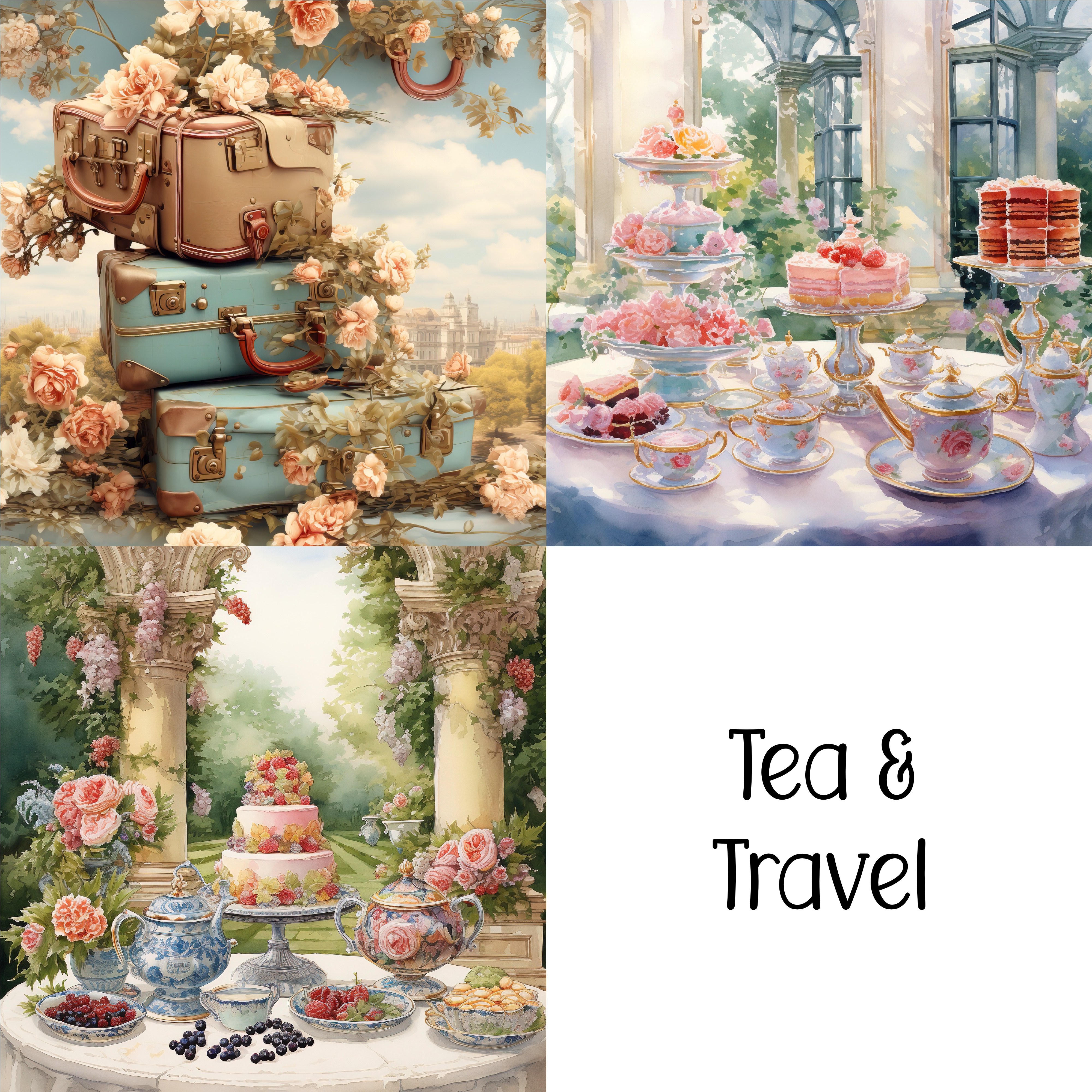 Tea Time and Travel Themed Lens Cloths