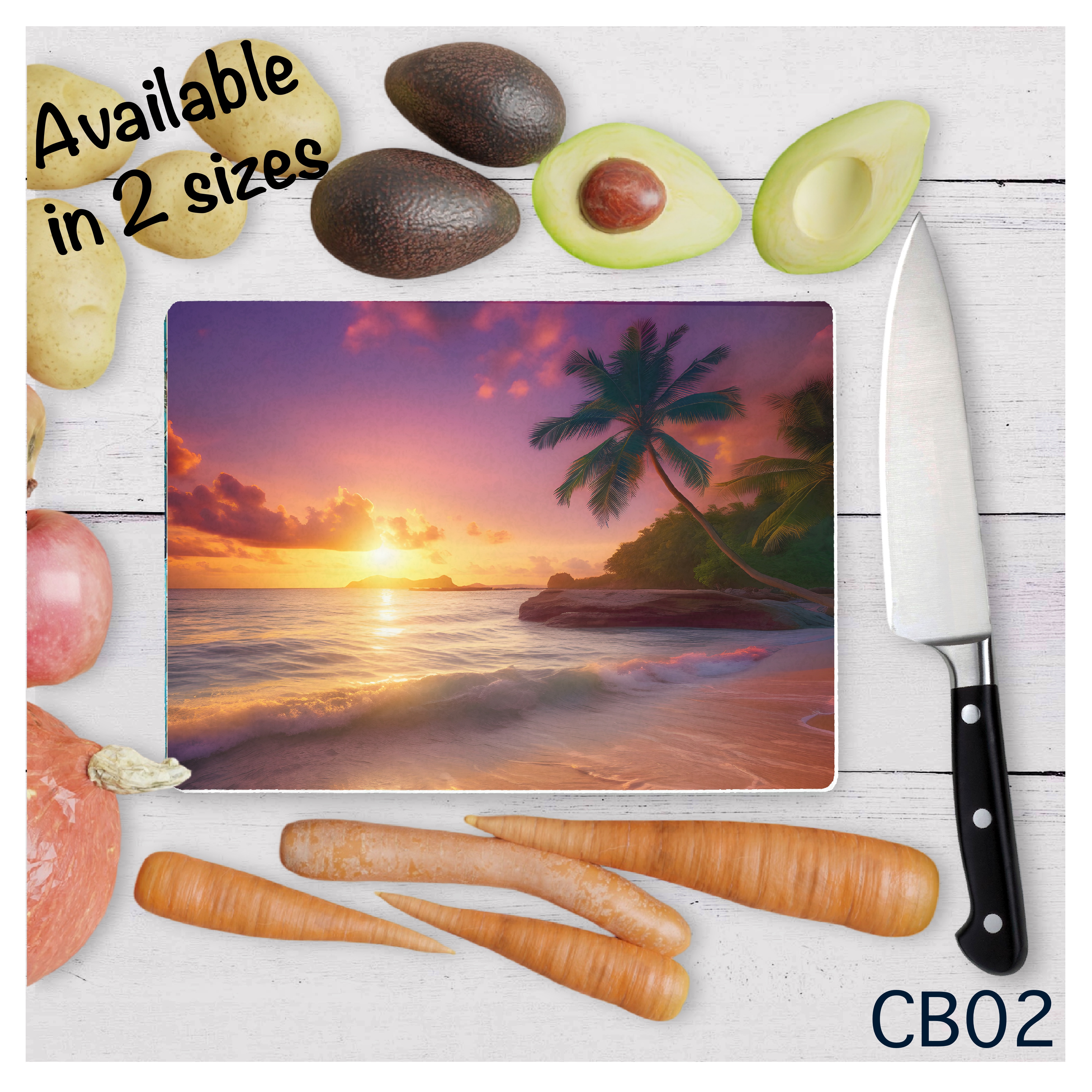 Beach Sunset Cutting Board