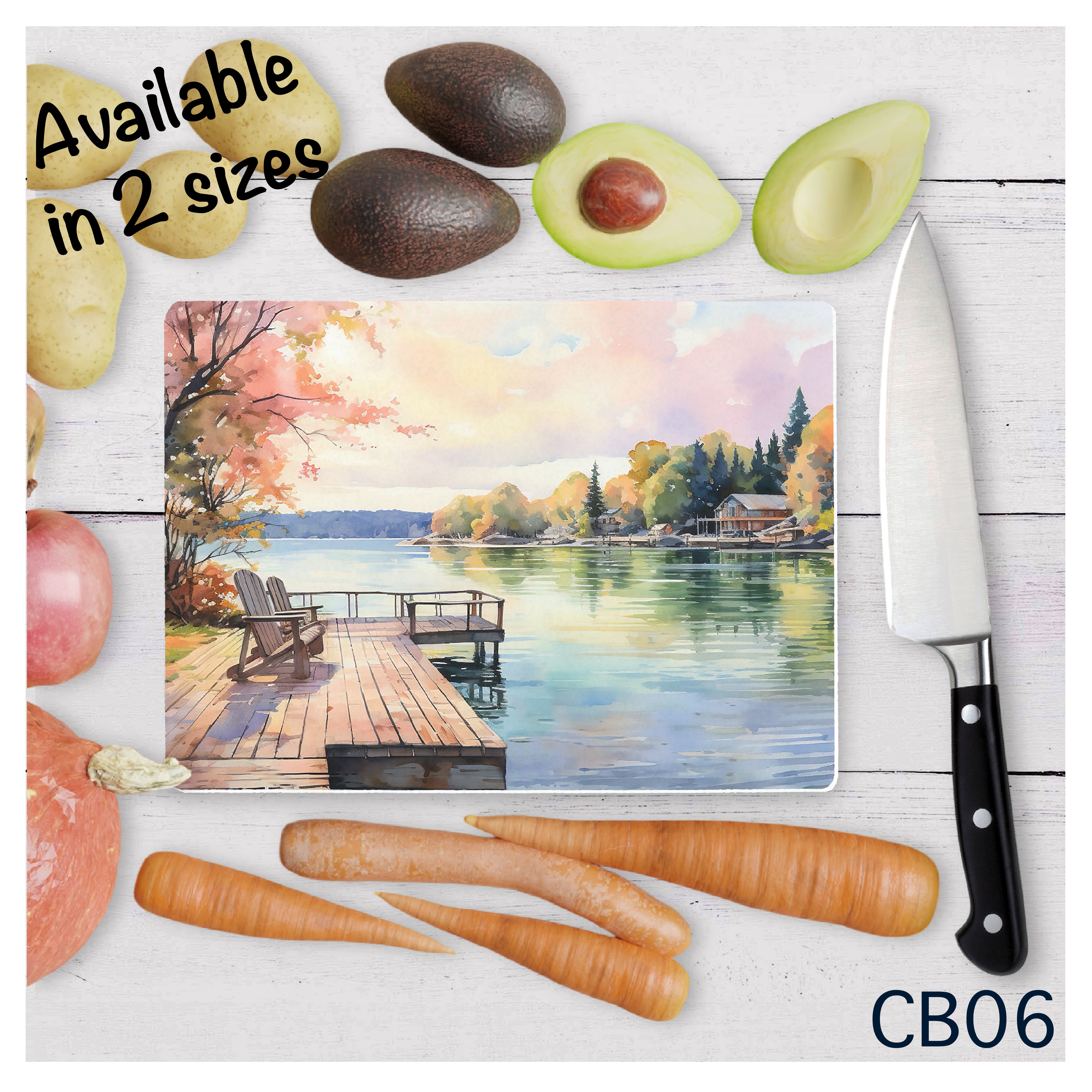 Scenic Lake Cutting Board