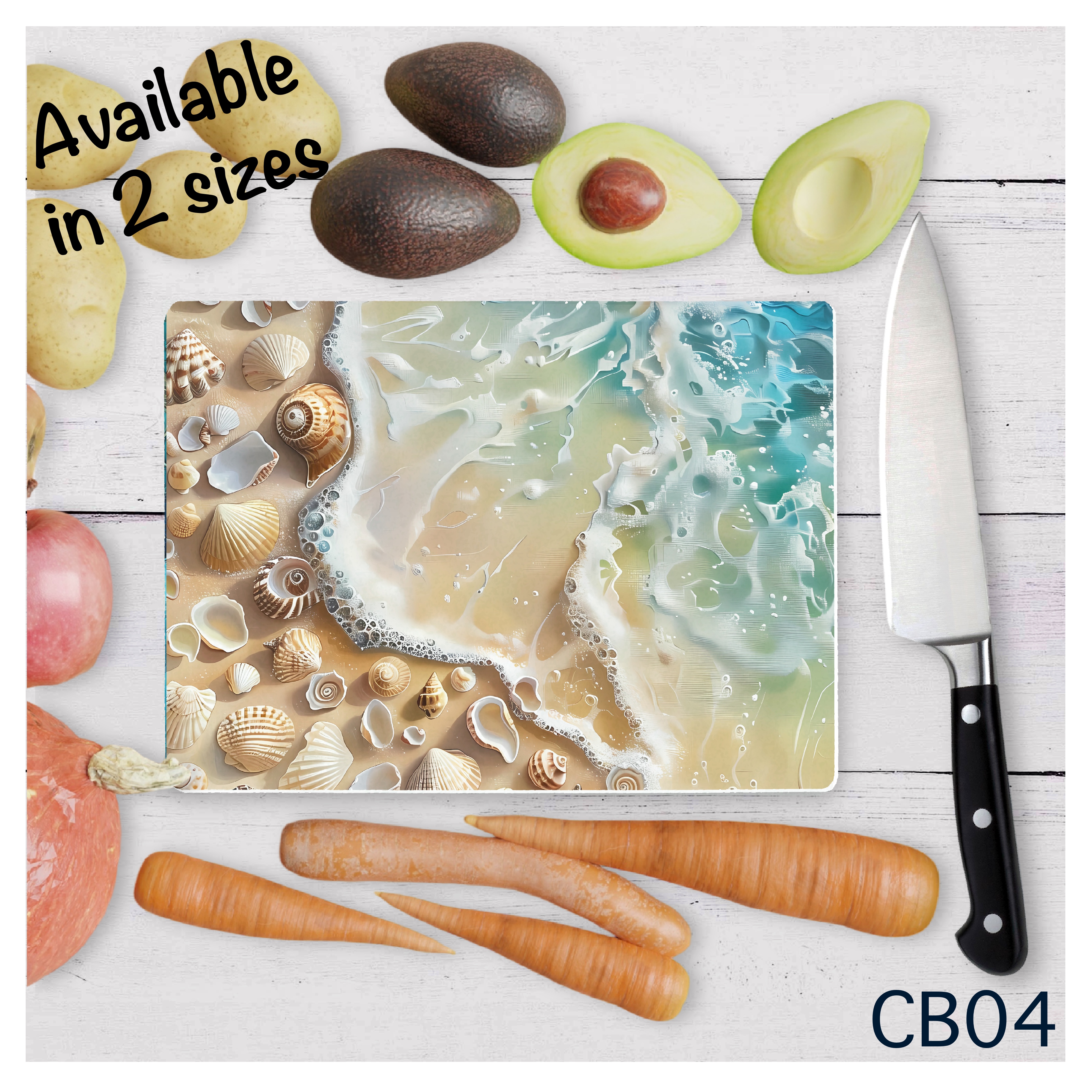 Beach-themed Cutting Board