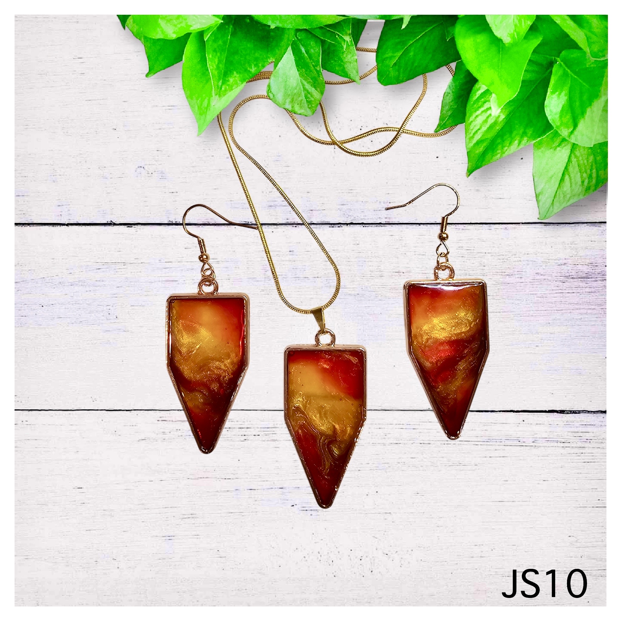 Handcrafted Resin Jewelry Set