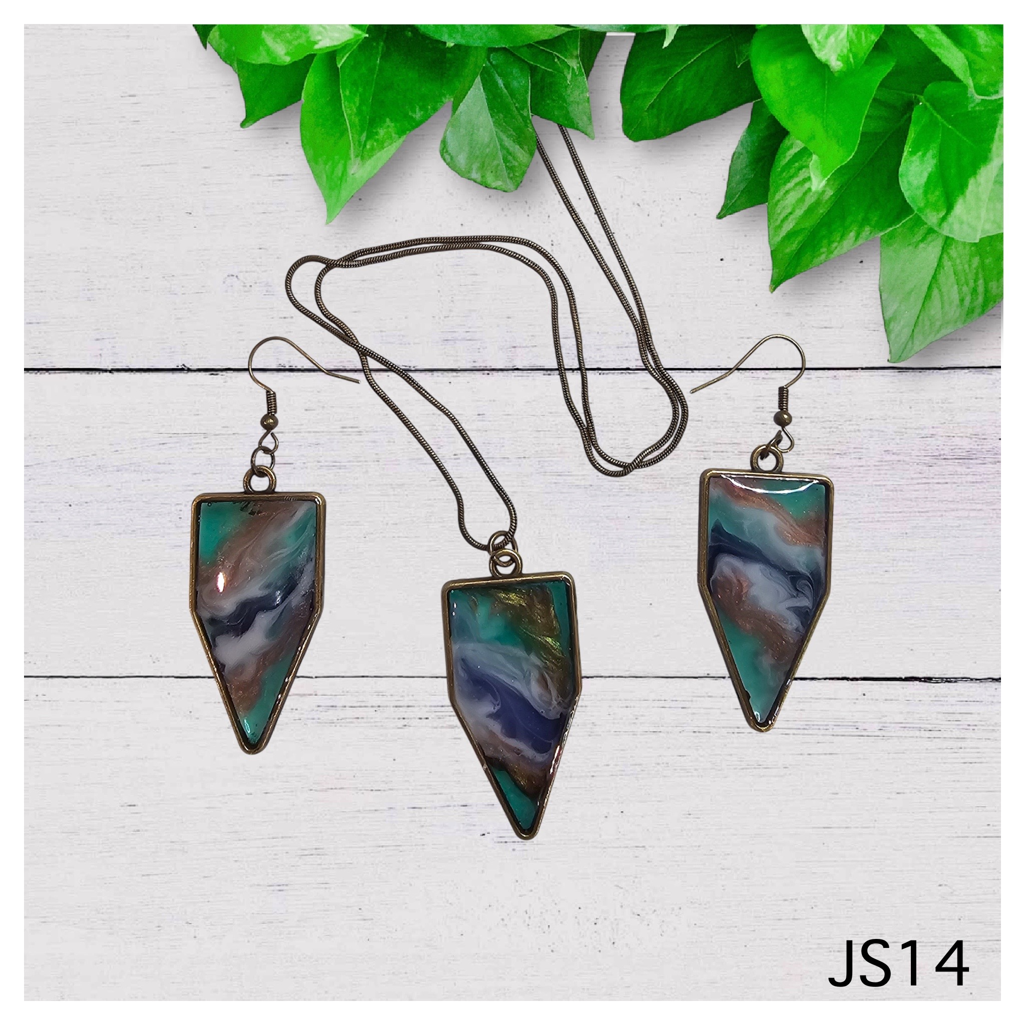 Handcrafted Pendant and Earrings Set