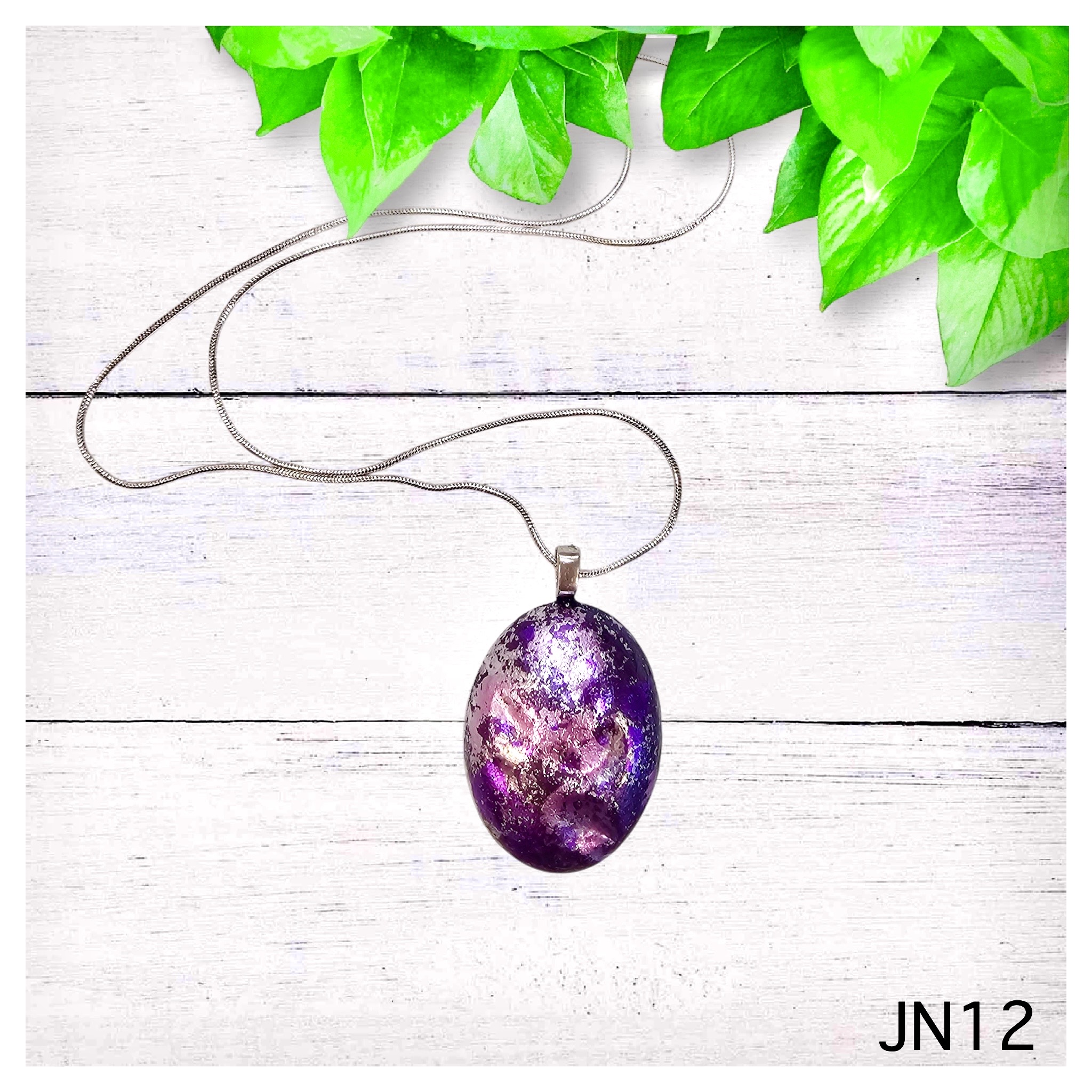 Purple Pendant Necklace