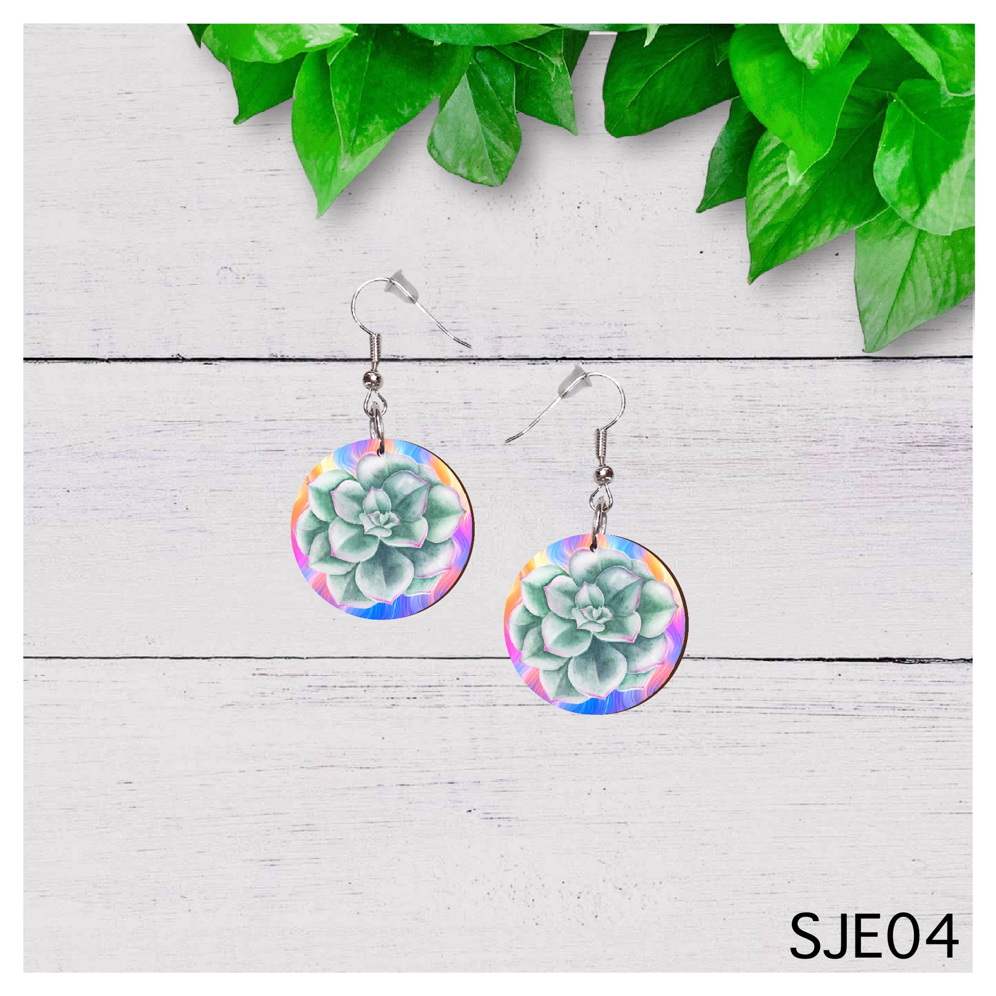 Succulent Earrings