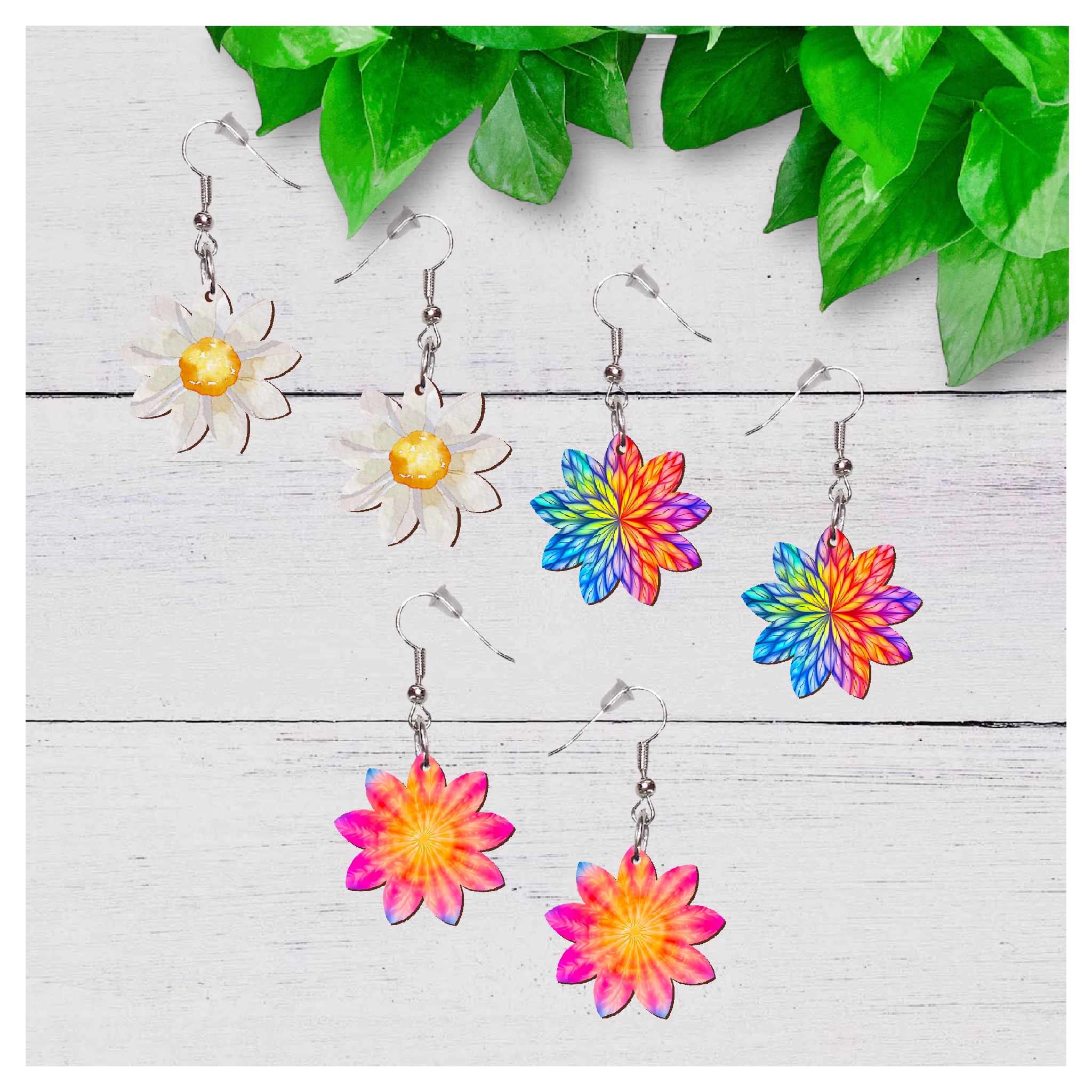 Flower Shaped Earrings