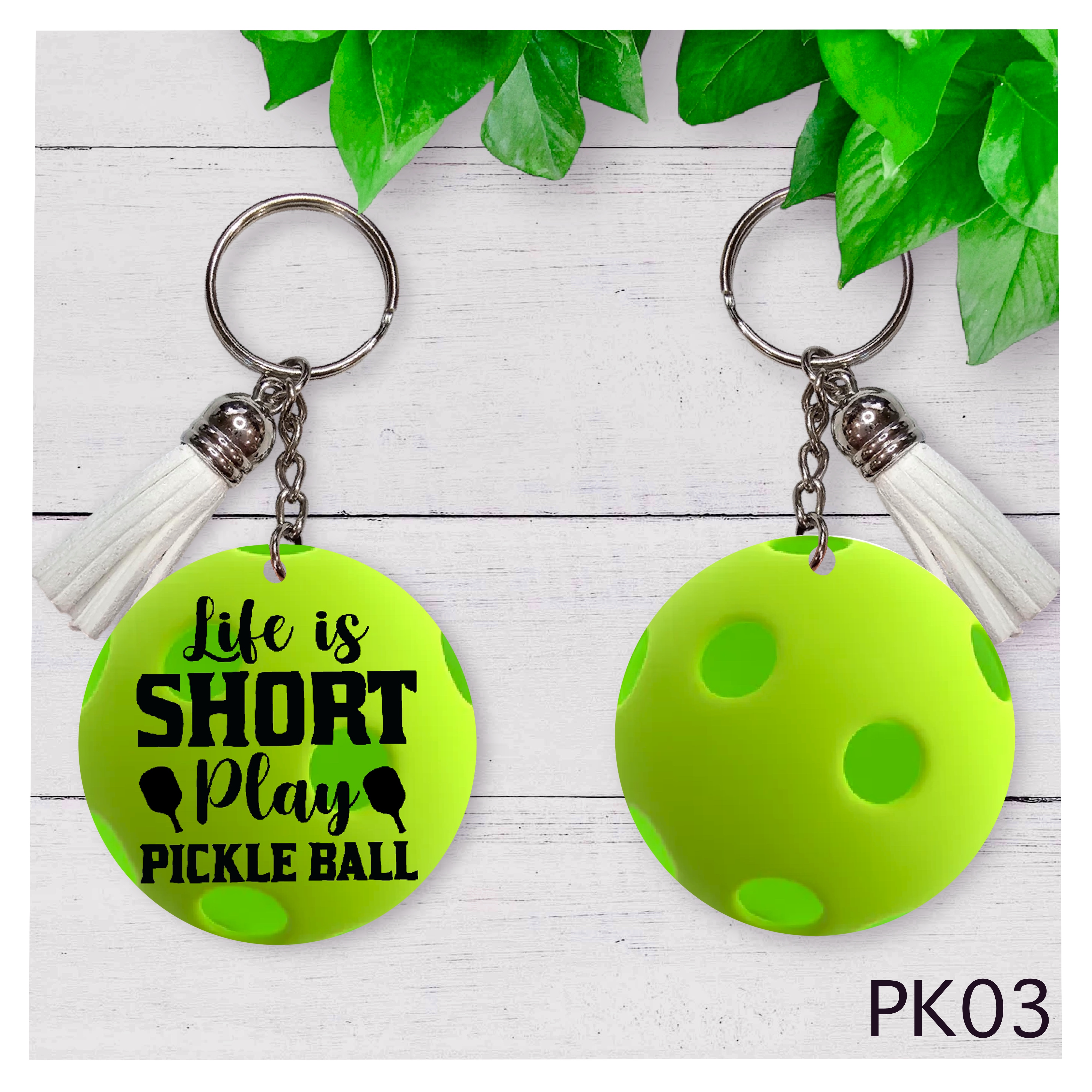 Pickleball Keychain
