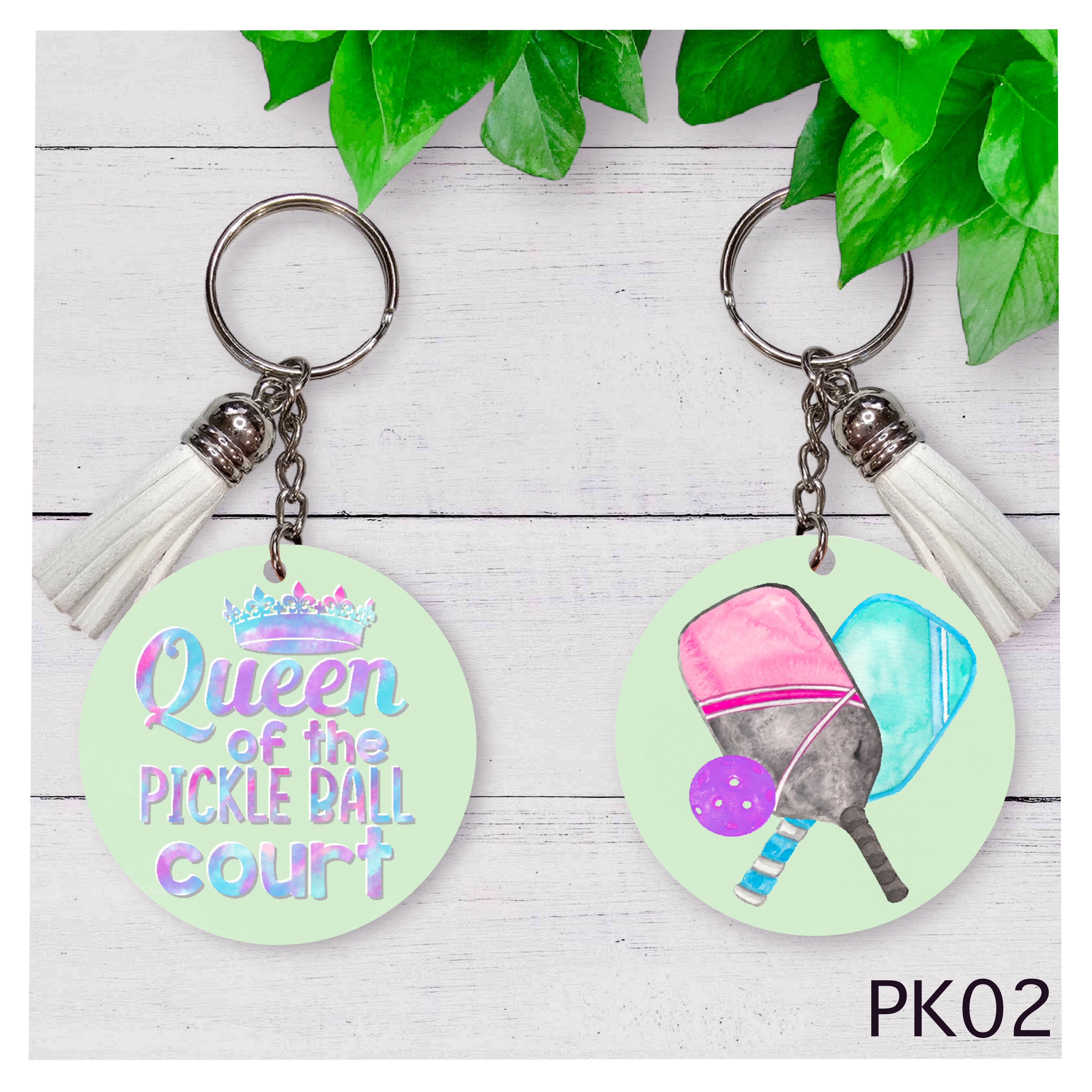 Pickleball Keychain