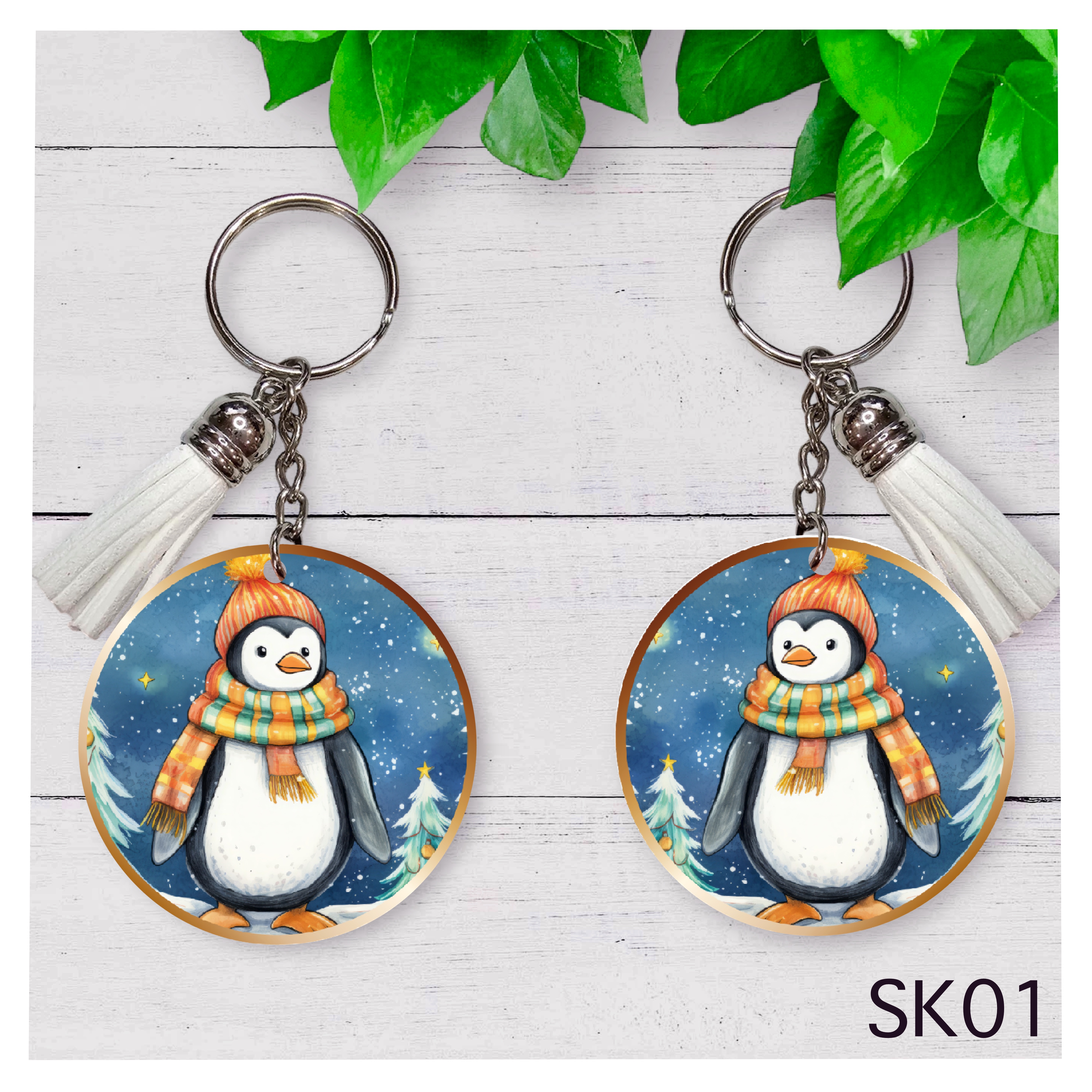 Winter Friends Keychain