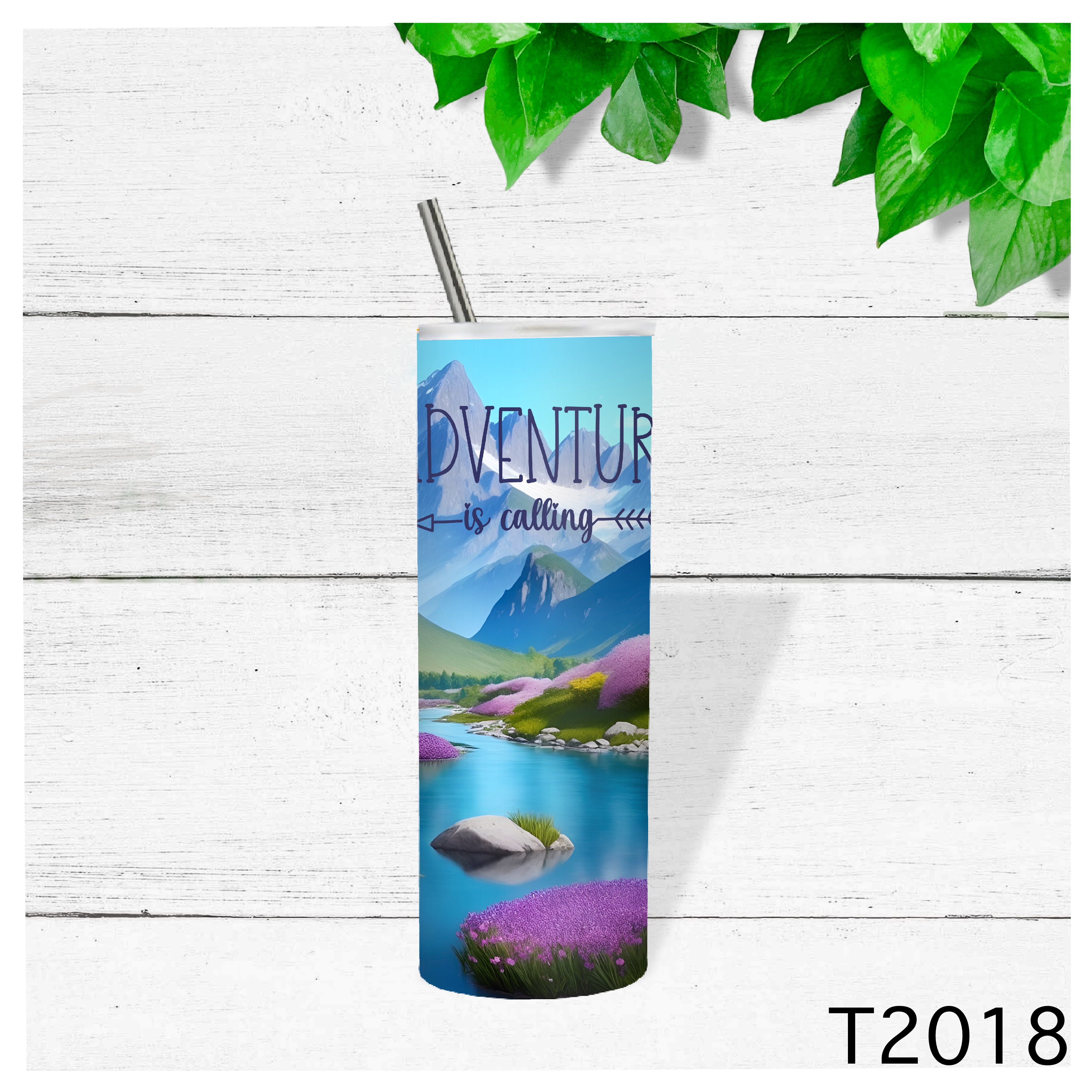 Adventure-Themed Tumbler