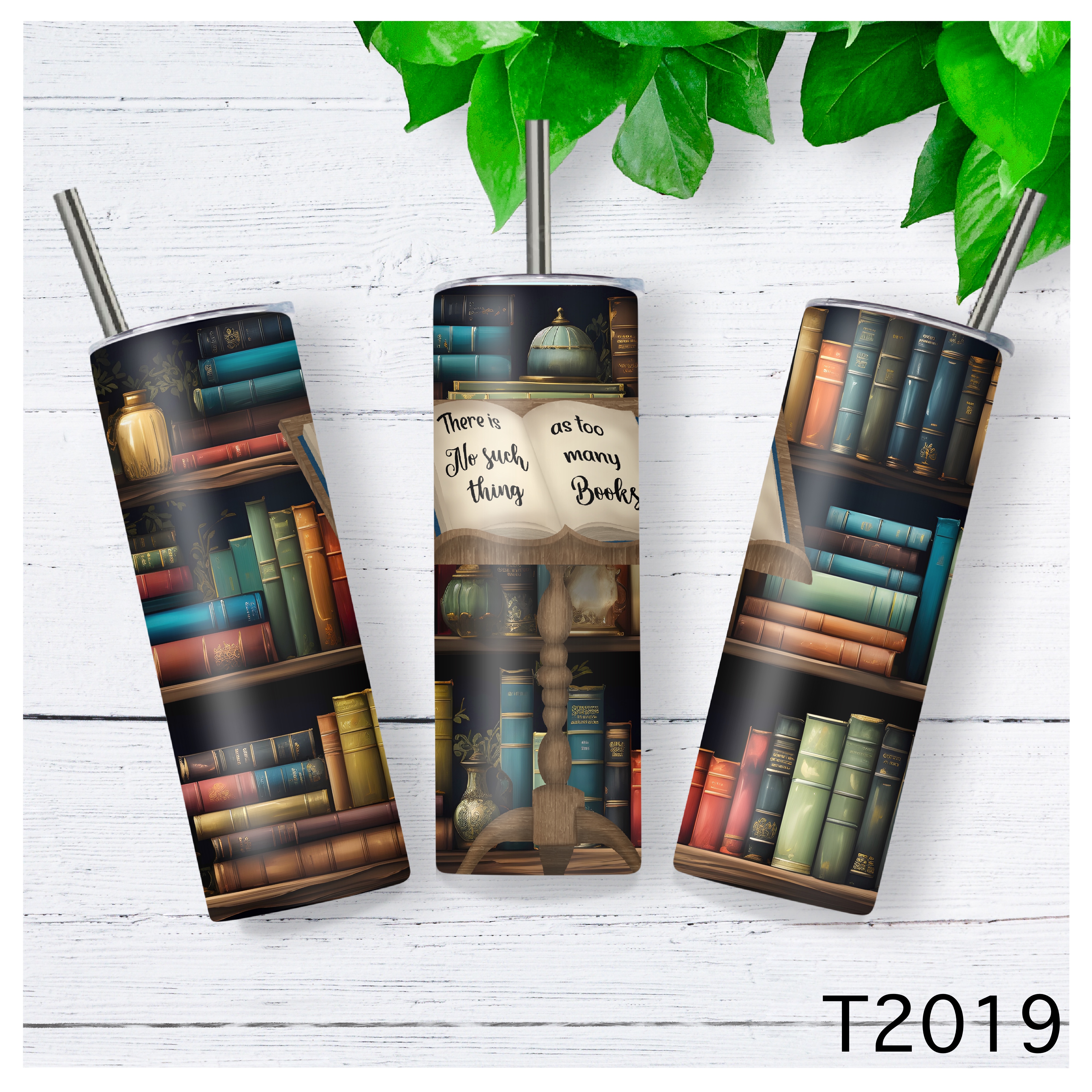 Book-themed Stainless Steel Tumblers