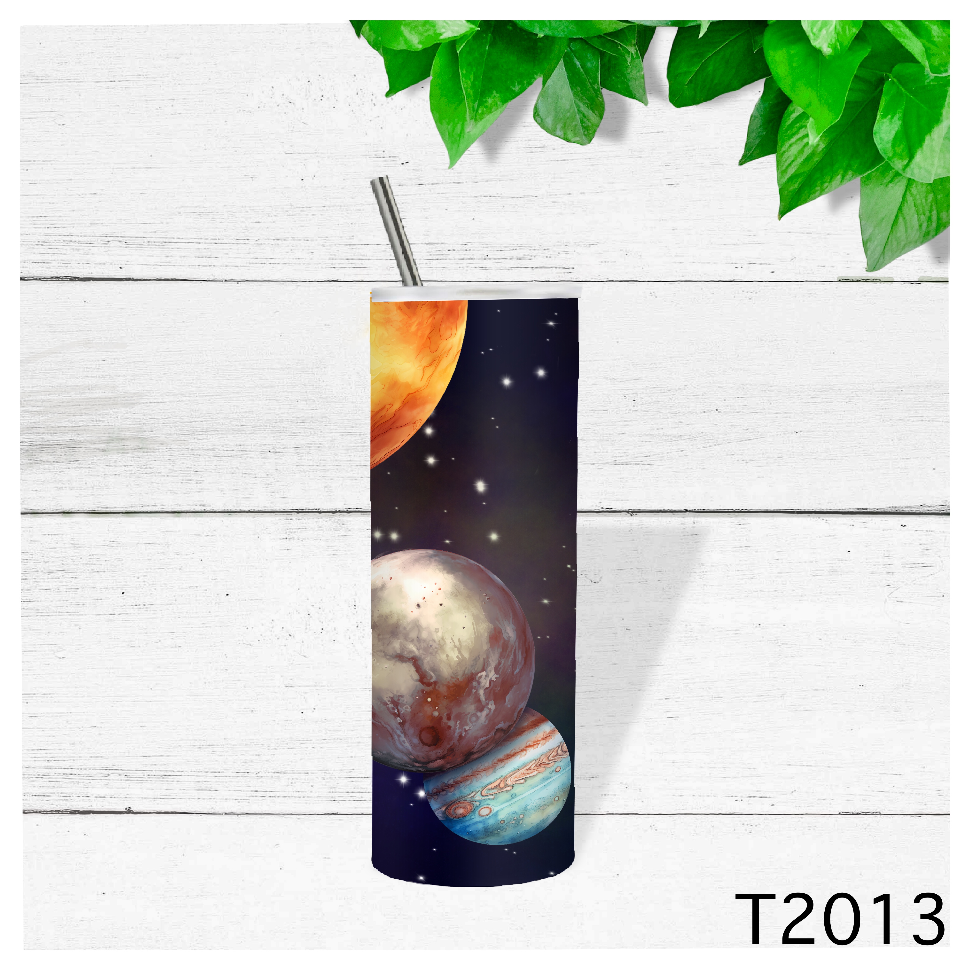 Outer Space Themed Tumbler
