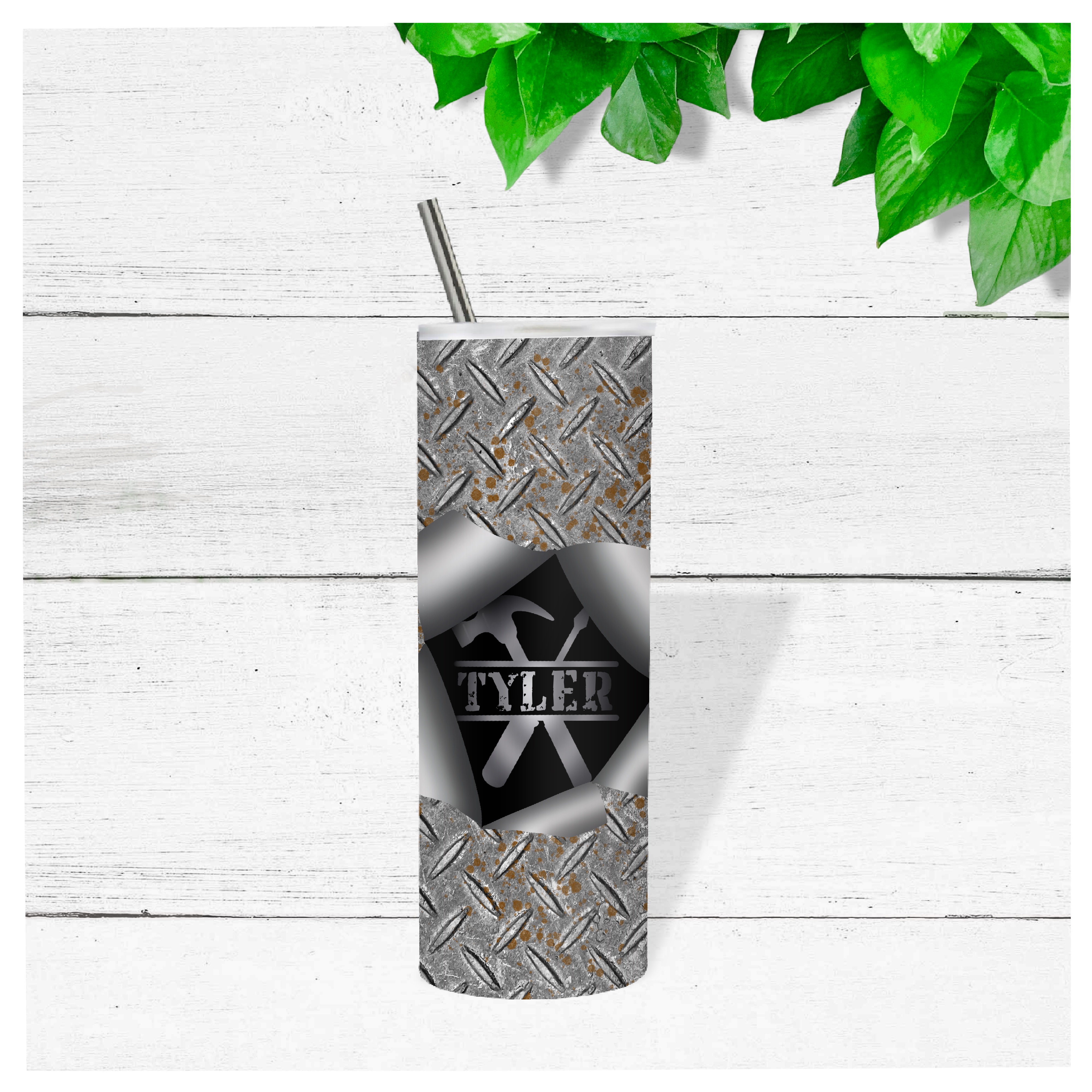 Custom Metallic Tumbler