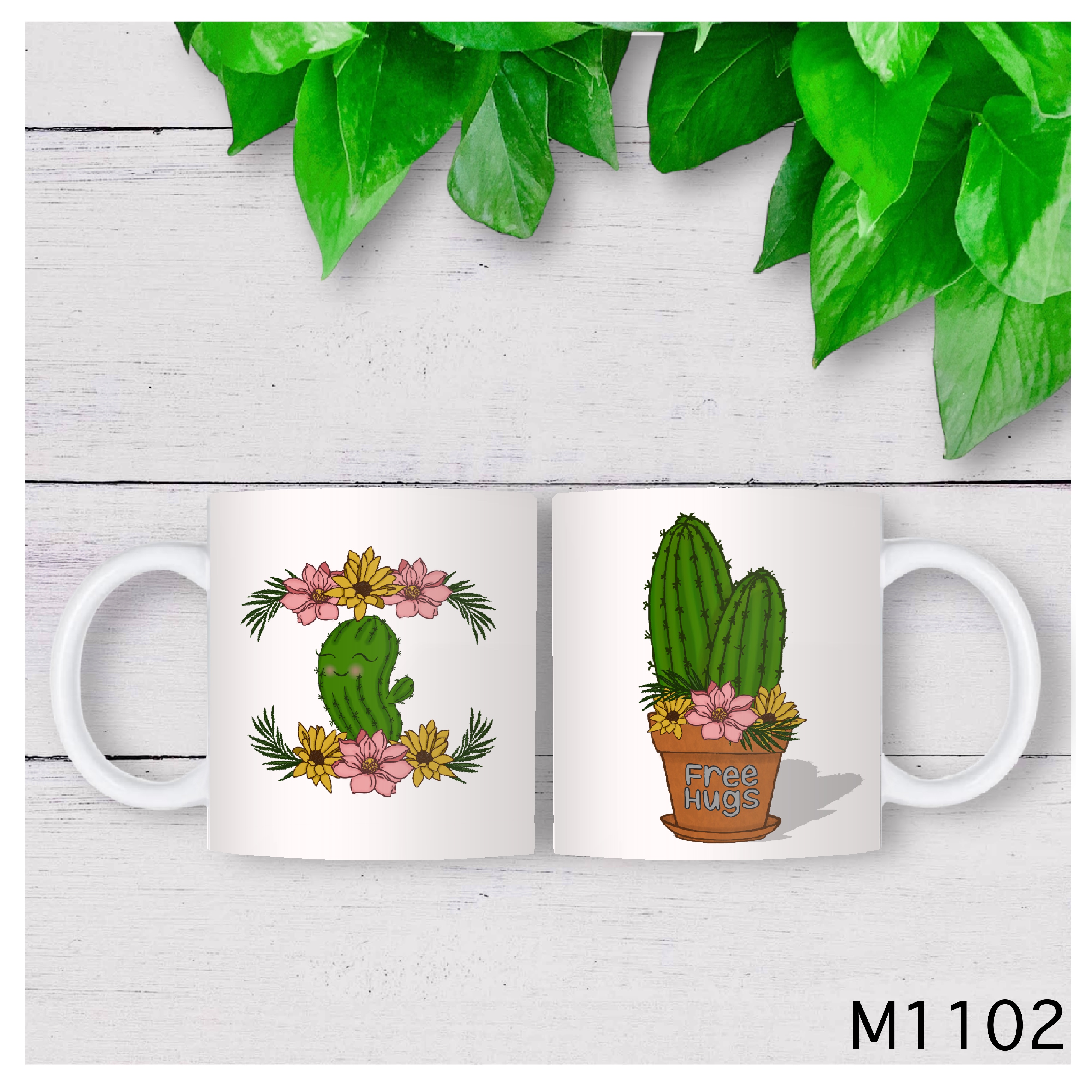Cheeky Cactus Design Mug