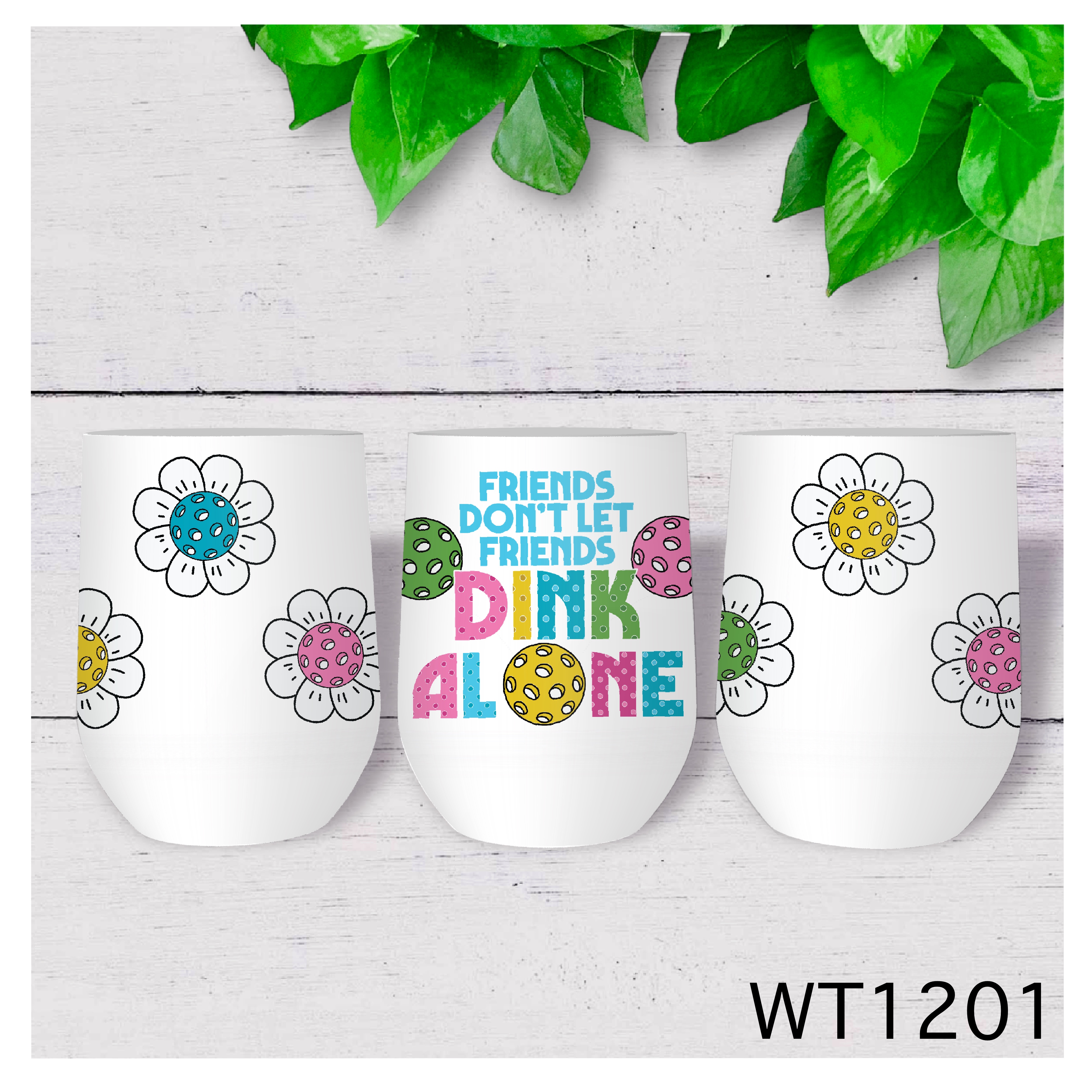 Pickleball Wine Tumbler