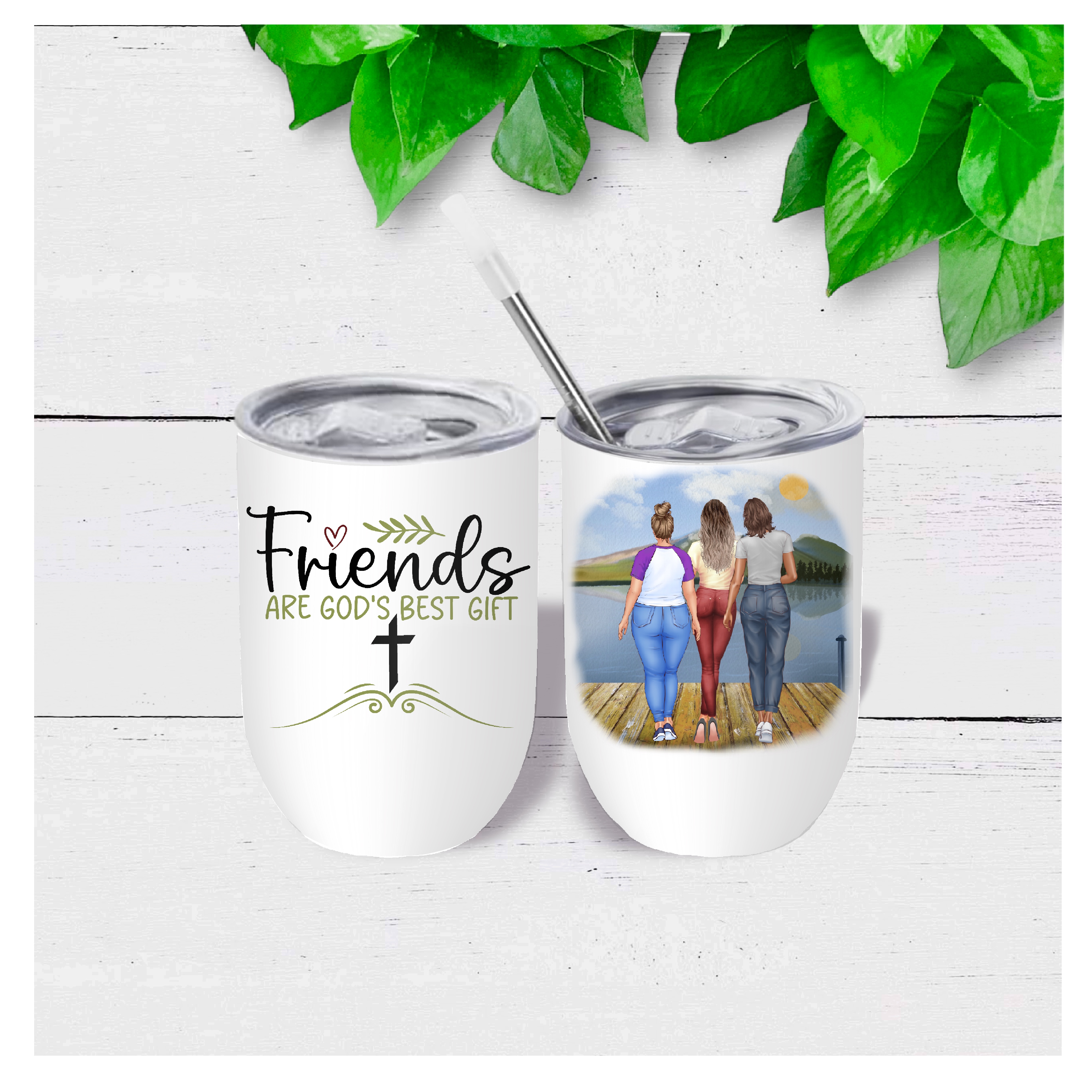 Insulated Friendship Wine Tumbler