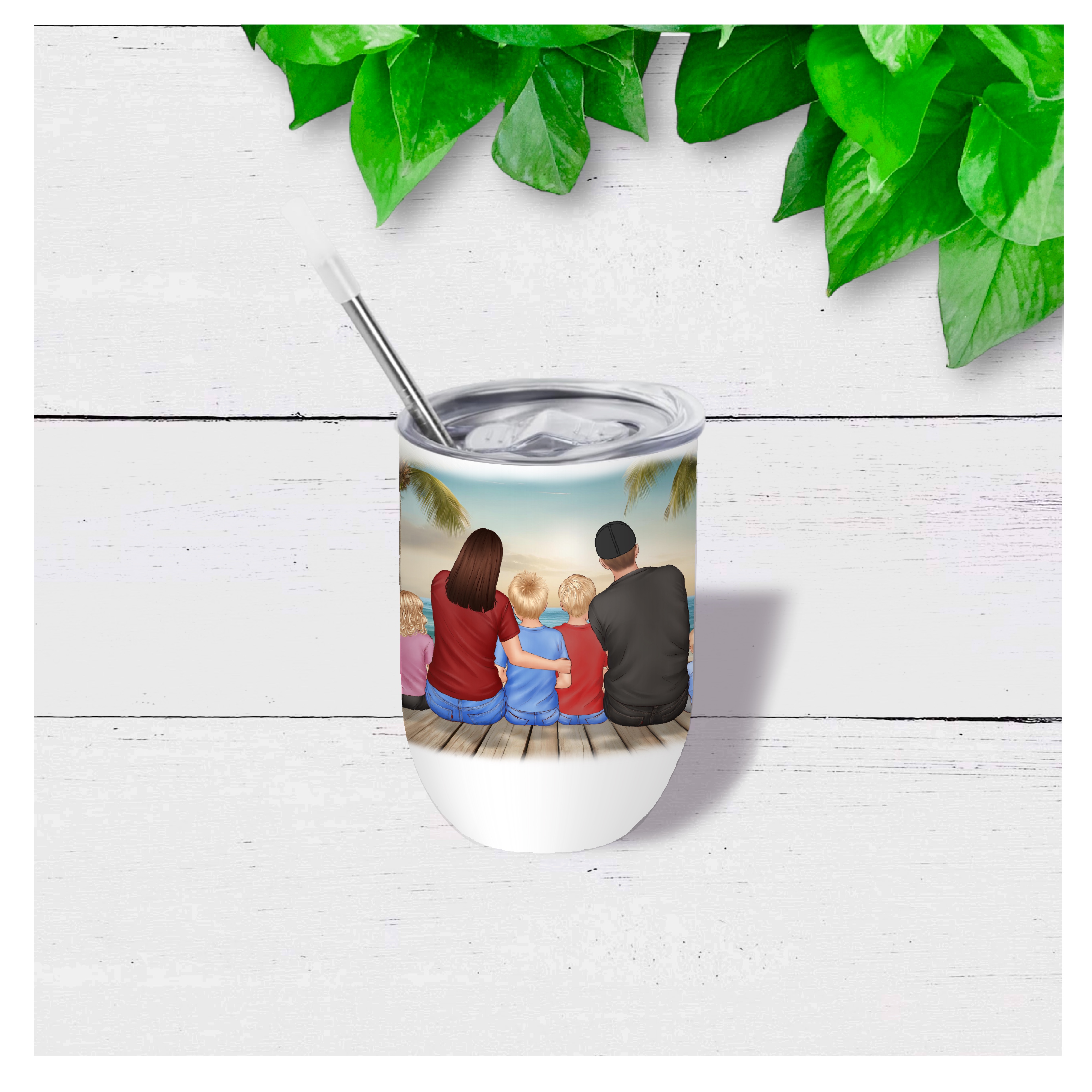 Customizable Family Wine Tumbler