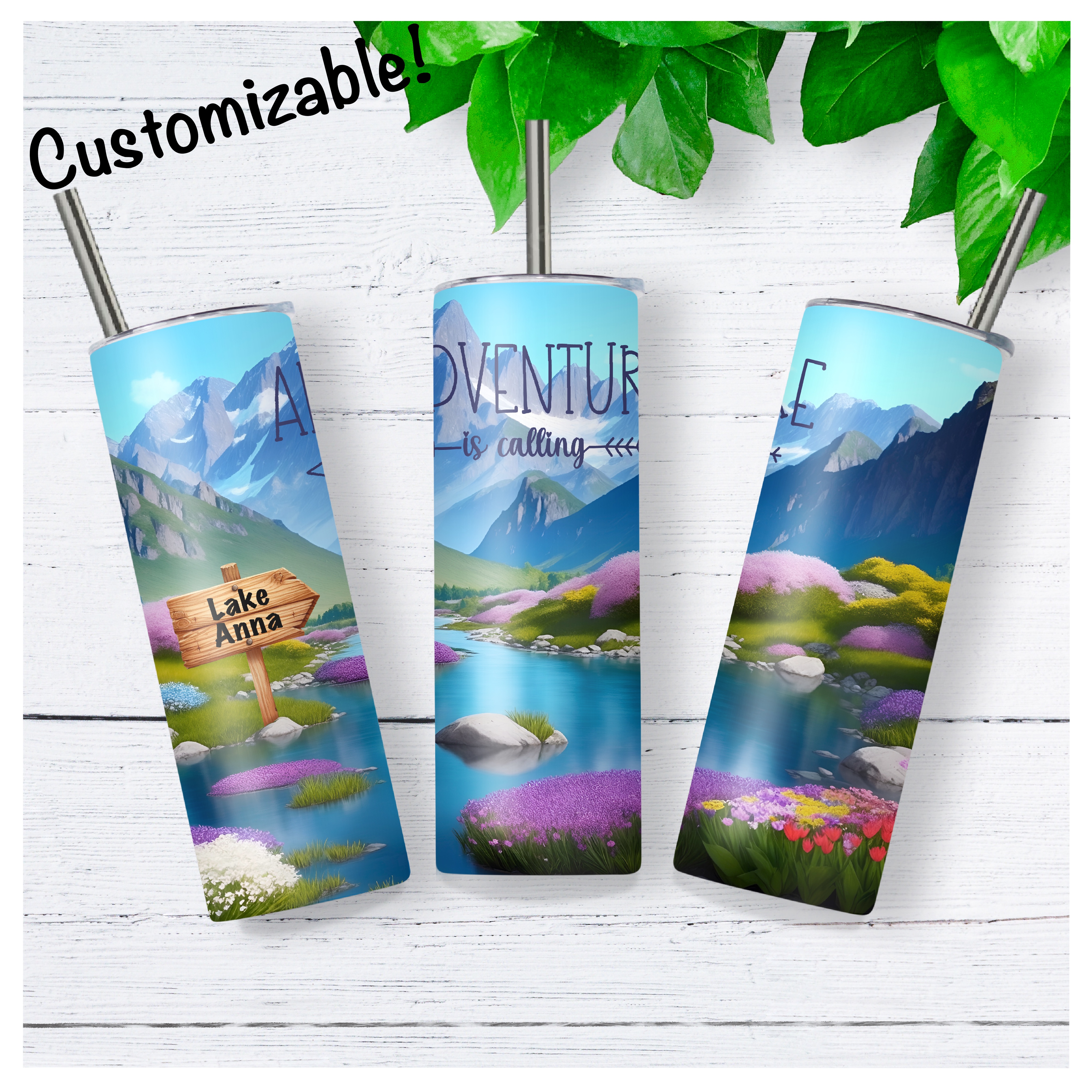 Adventure-Themed Tumbler