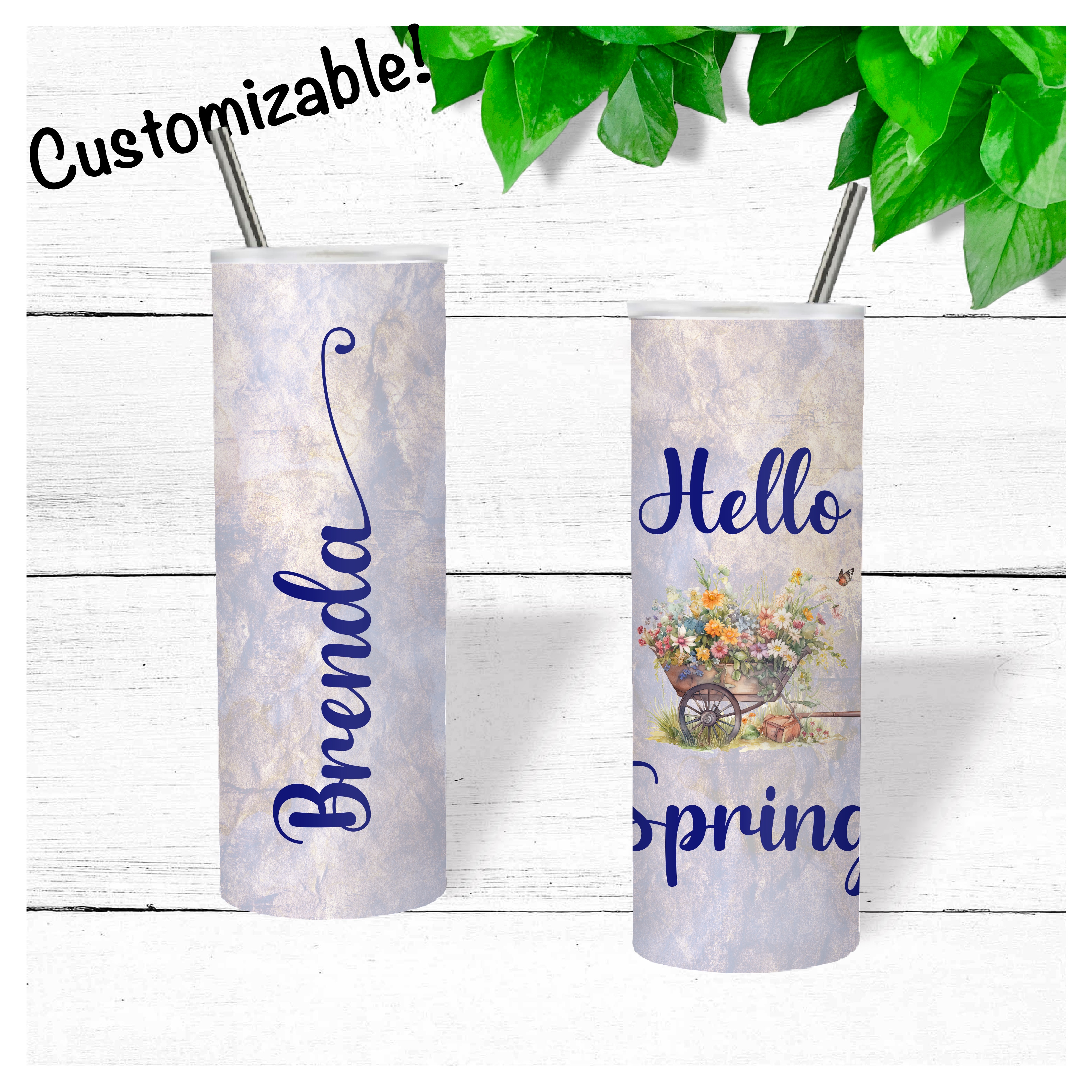 Spring-themed Tumbler