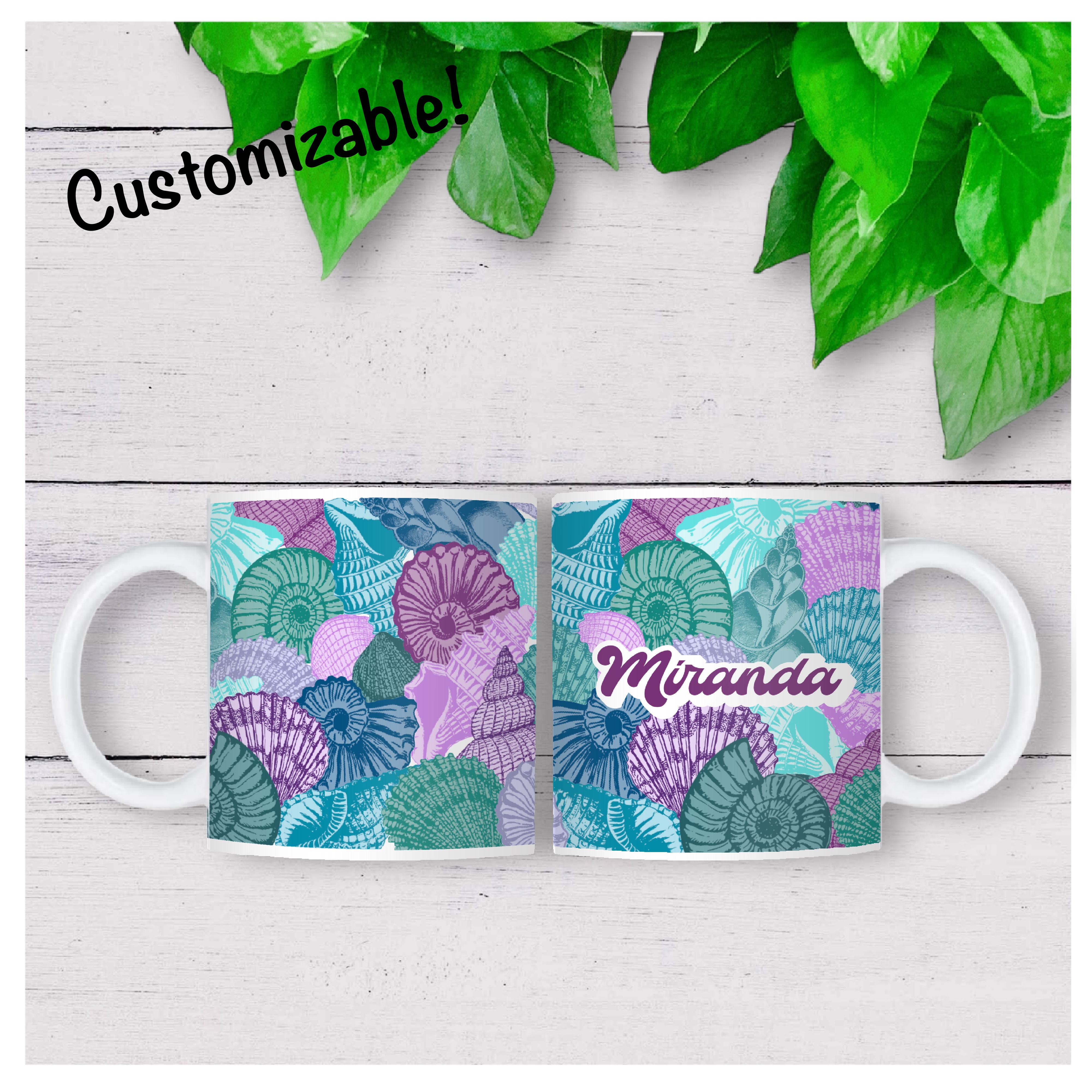 Seashell Pattern Mug