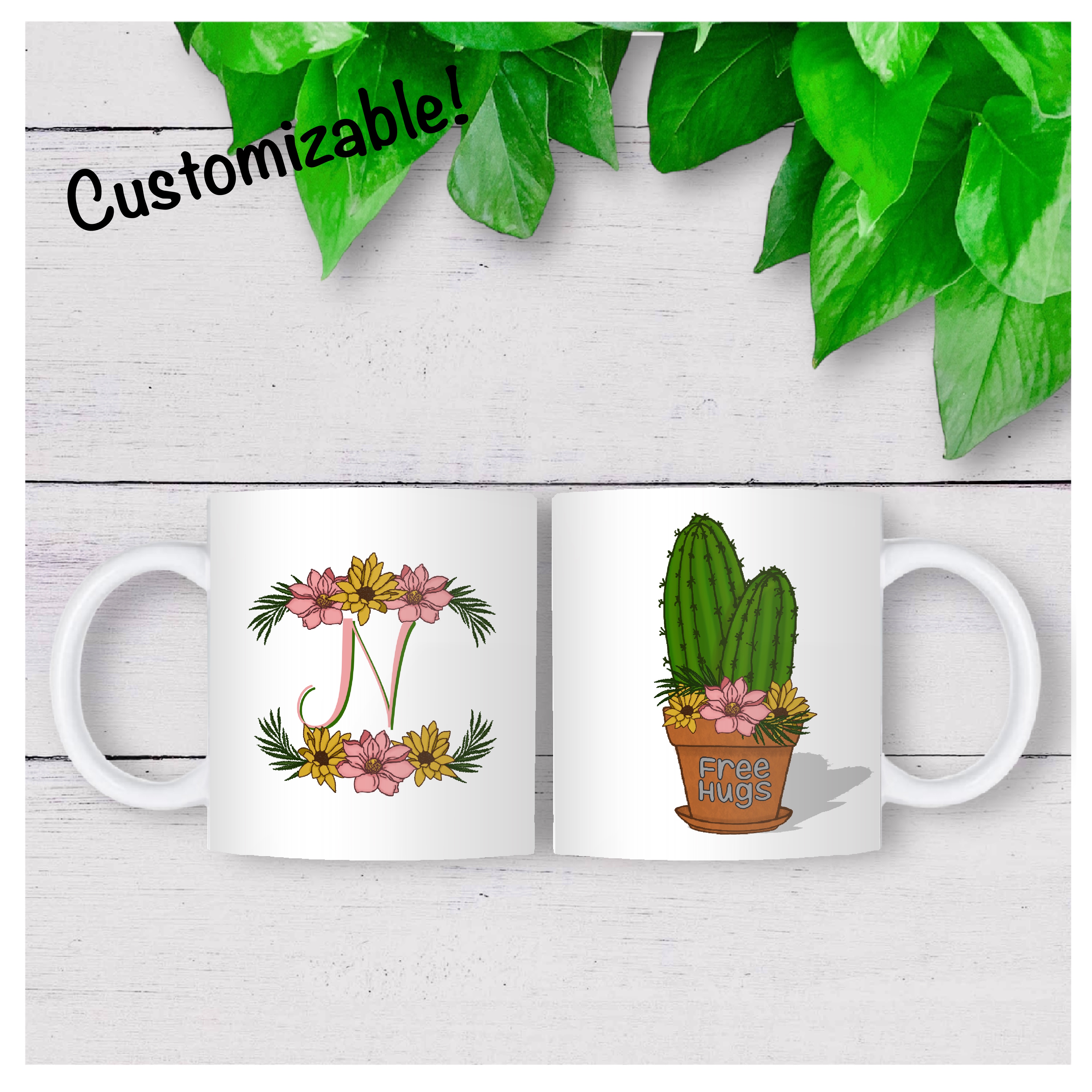 Cheeky Cactus Design Mug