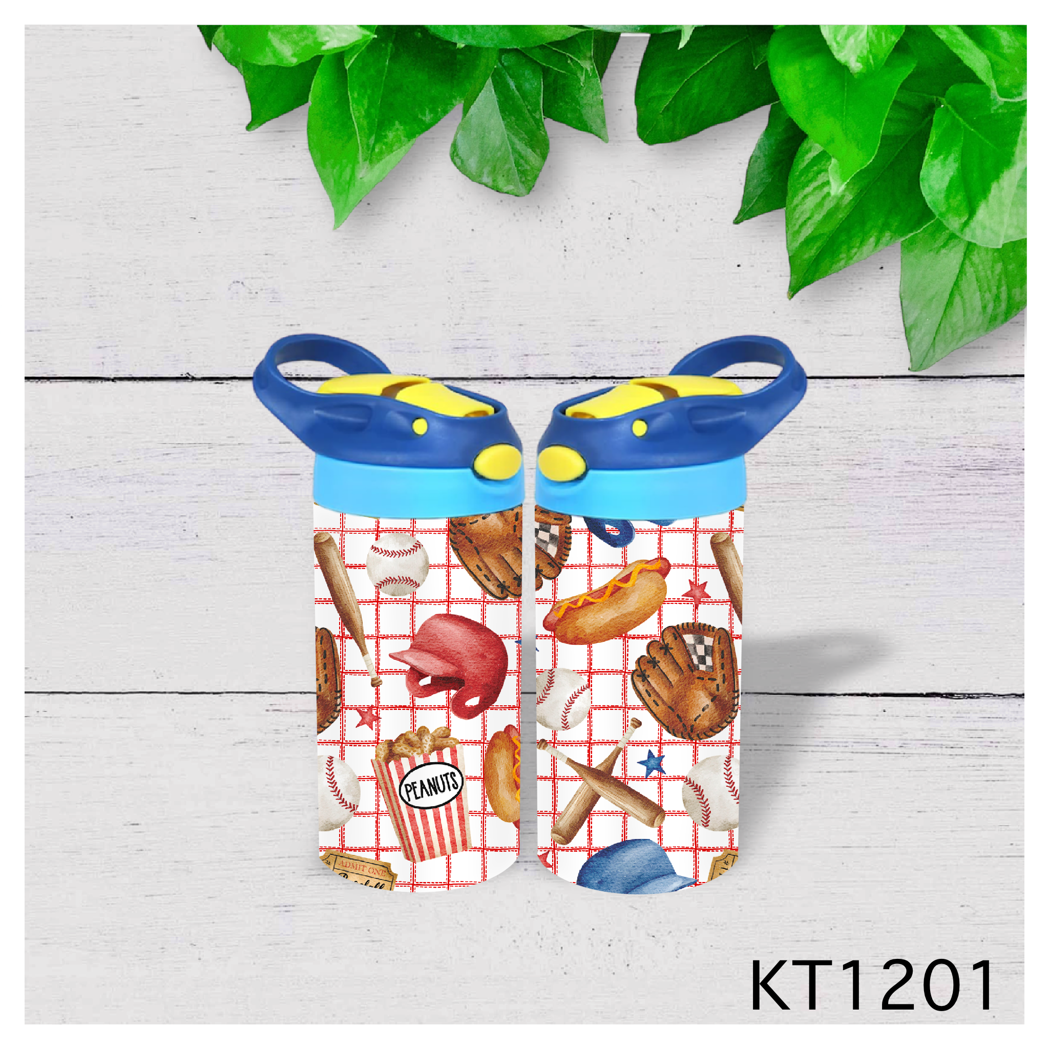 Kids' Baseball-Themed Water Bottle