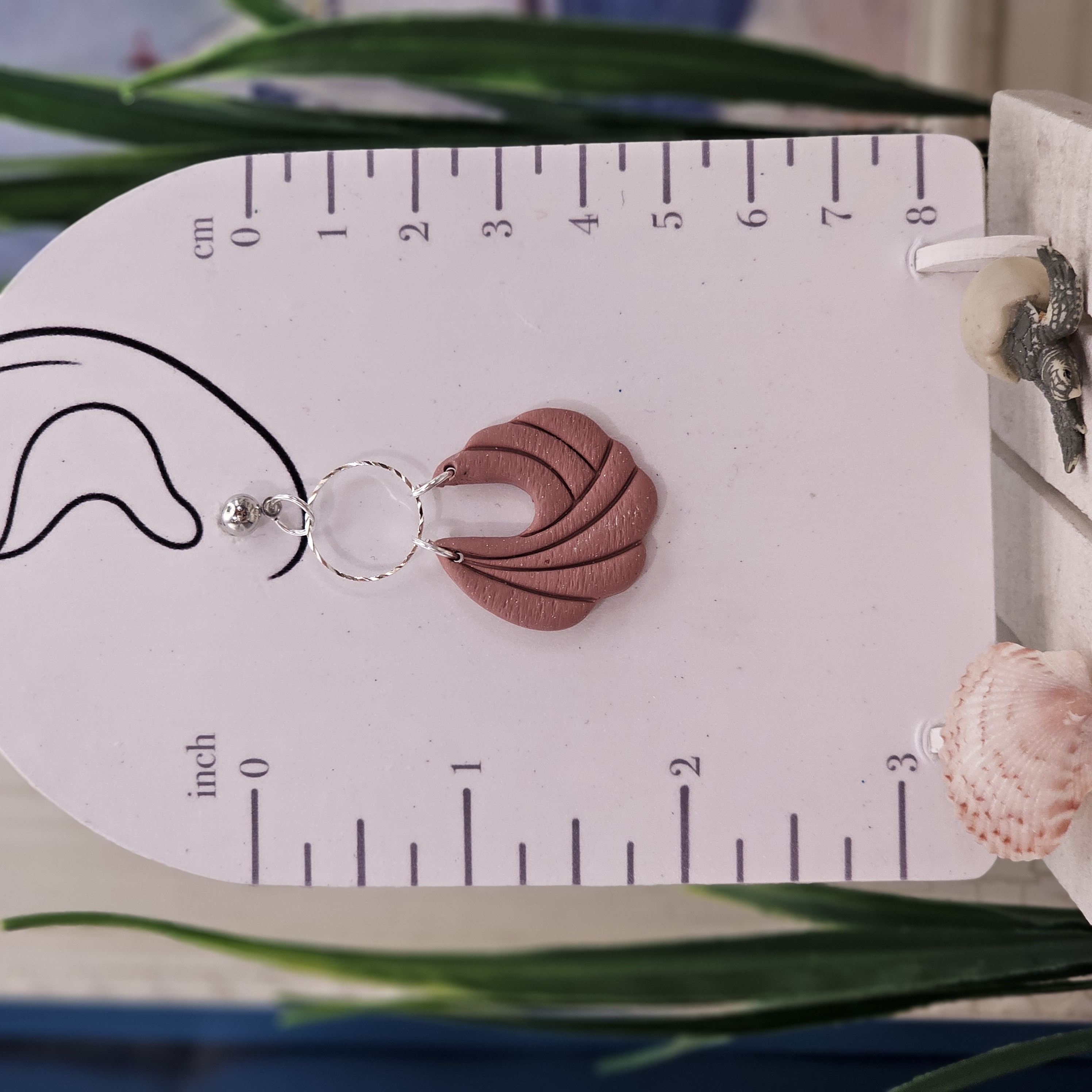 Clay Swirl Hoop Earrings