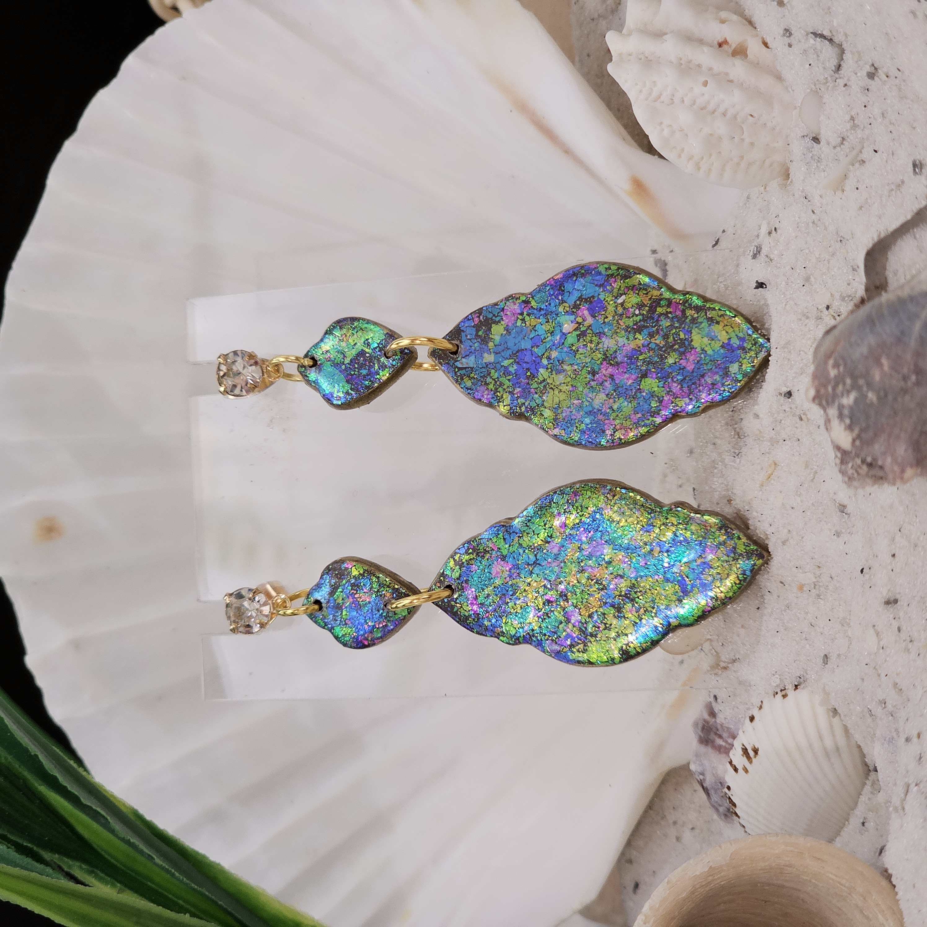 Iridescent Statement Earrings