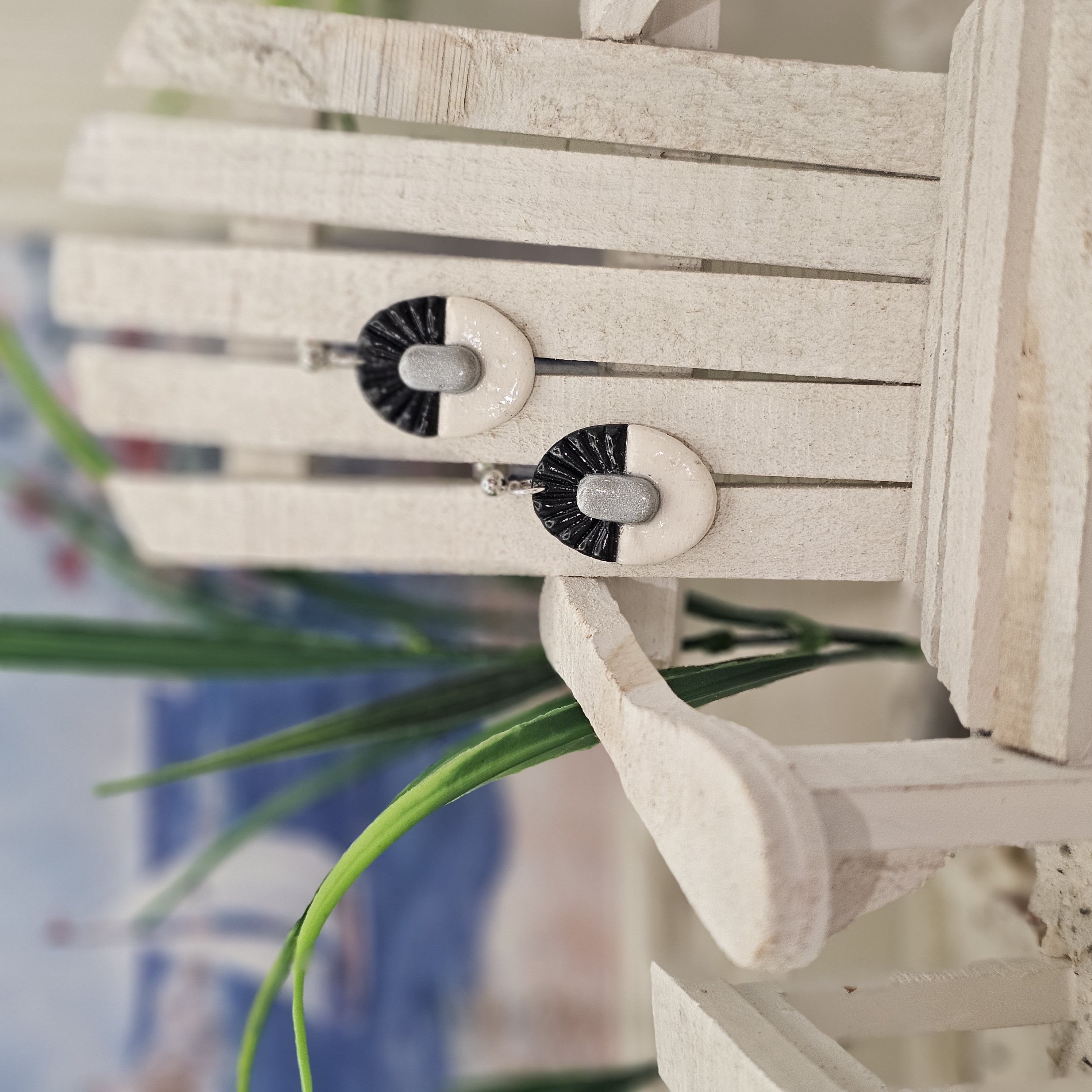 Modern Oval Statement Earrings