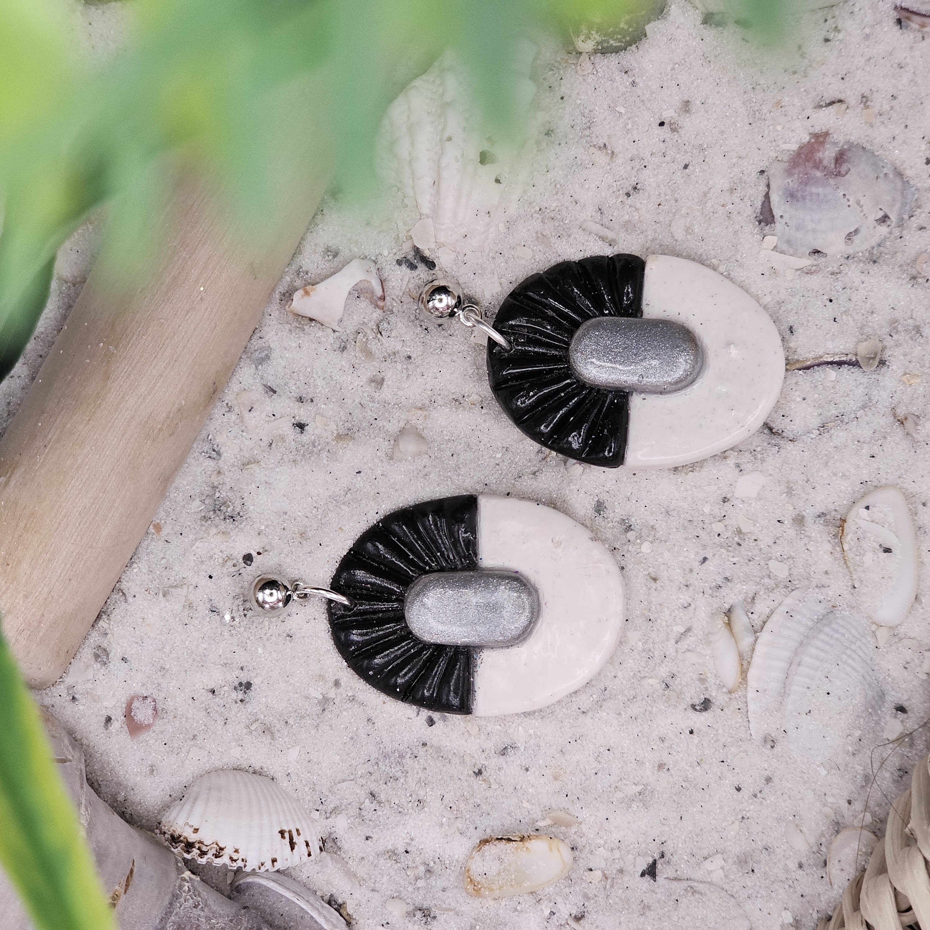 Modern Oval Statement Earrings