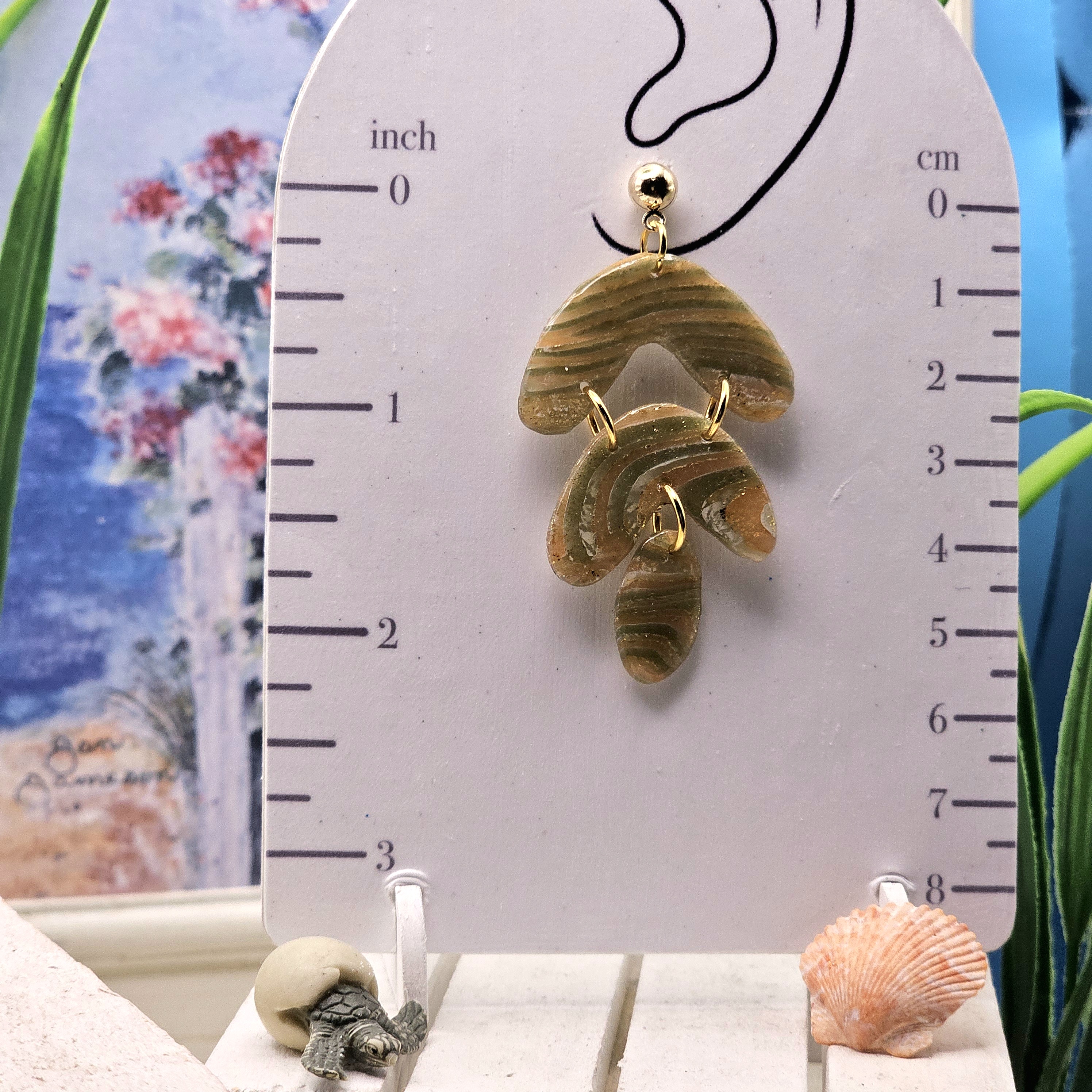 Enchanted Moss Polymer Clay Jewelry Collection