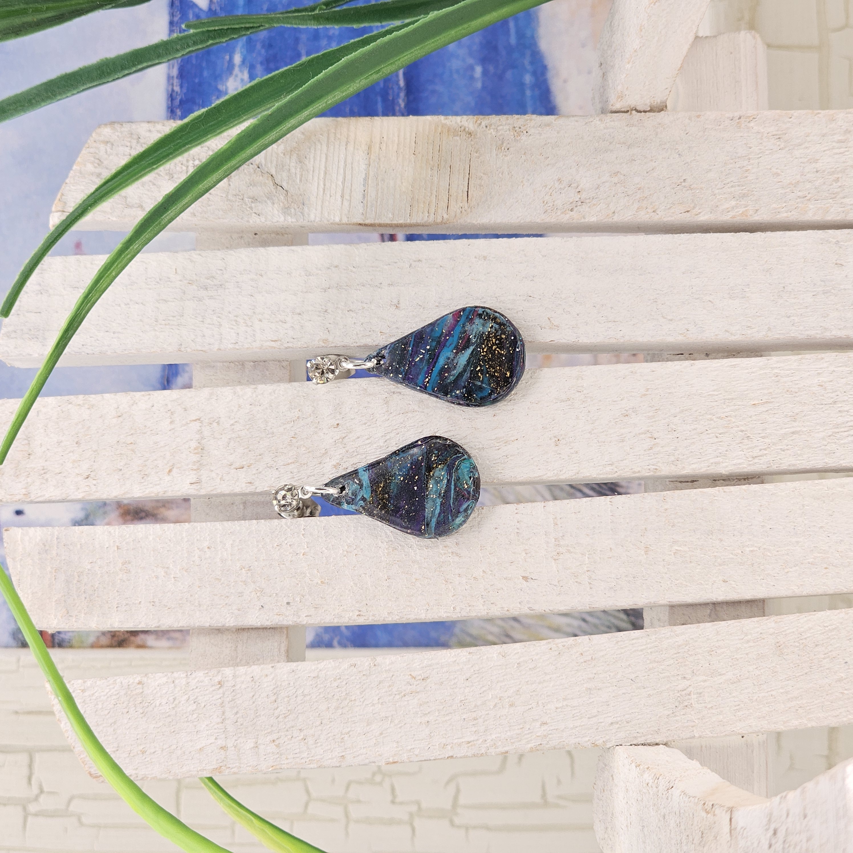 Faux Turquoise Polymer Clay Earring Collection